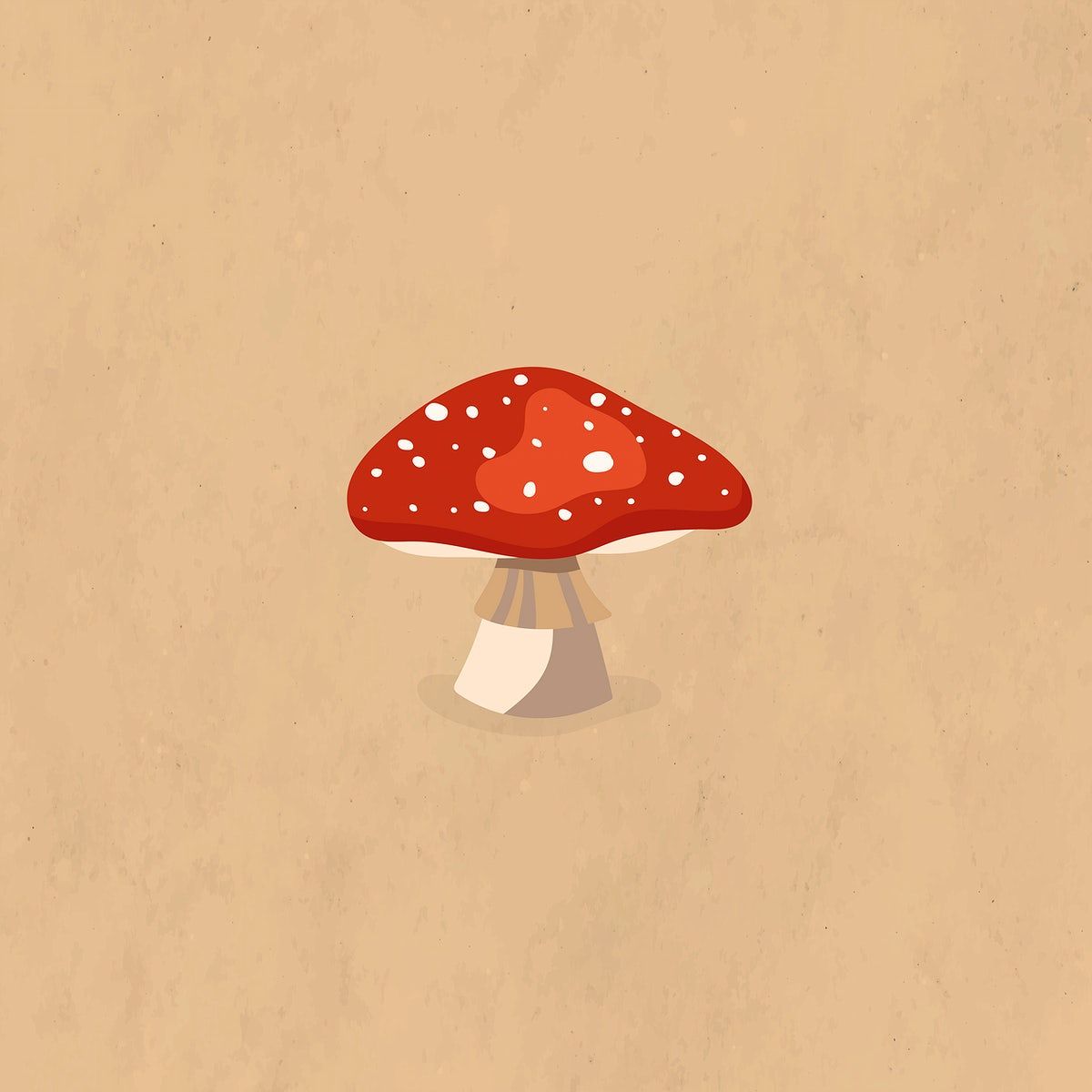 Free download Red mushroom autumn design element vector premium image by [1200x1200] for your Desktop, Mobile & Tablet. Explore Mushroom Aesthetic Wallpaper. Mushroom Wallpaper, Mushroom Wallpaper, Infected Mushroom Wallpaper