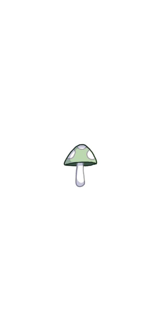 Green mushroom wallpaper