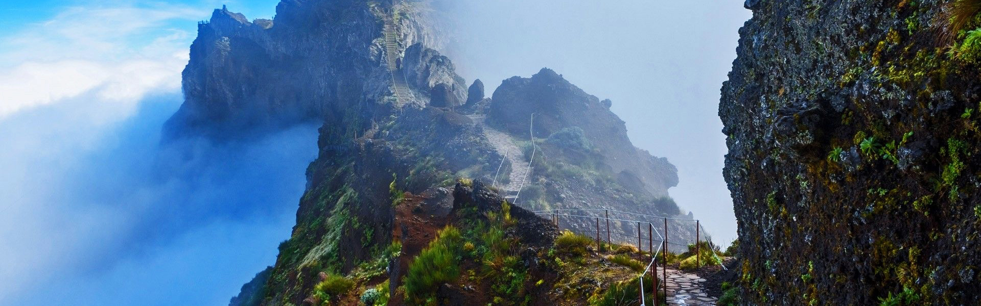 Mountain trail in Madeira, Portugal