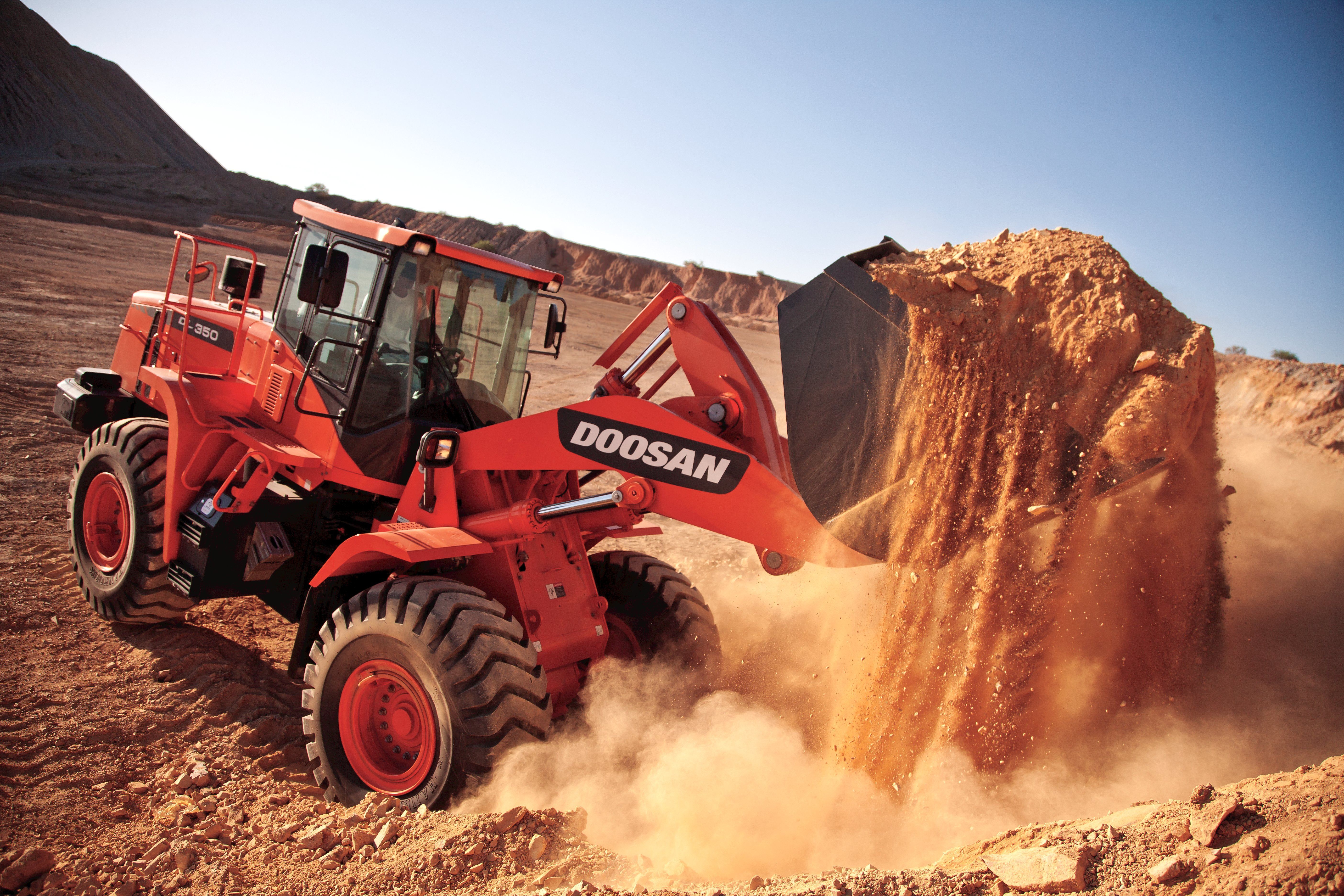 Doosan D350 Wheel Loader. Beautiful picture, Computer wallpaper, Diesel exhaust fluid