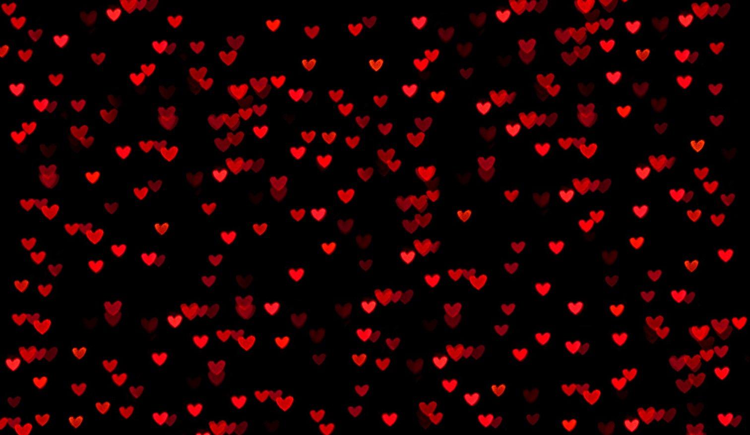 Red And Black Hearts Wallpaper & Background Download