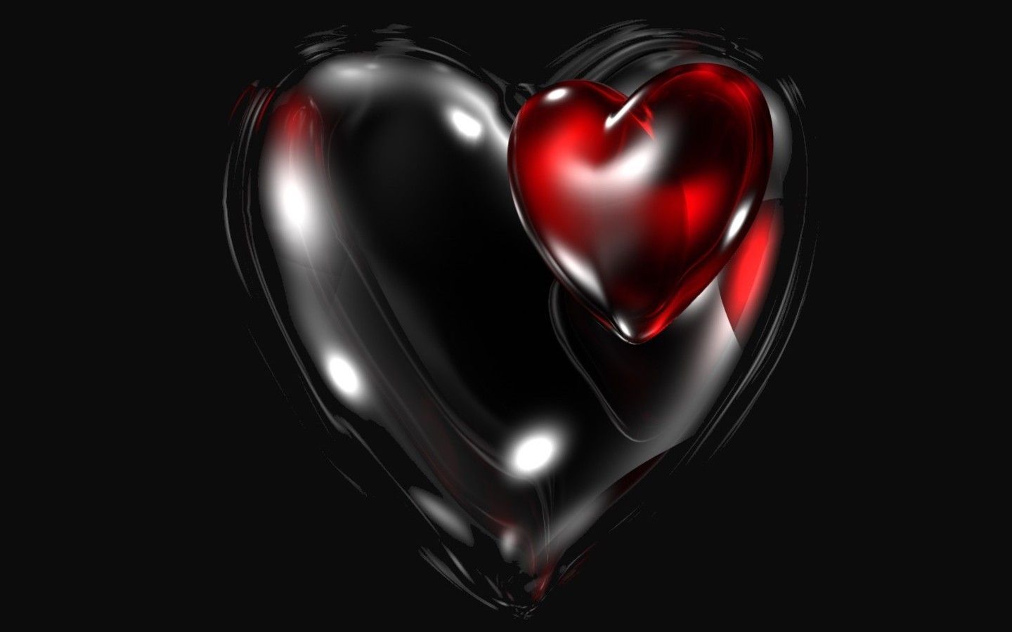 Red and Black Heart Wallpaper Free Red and Black Heart Background