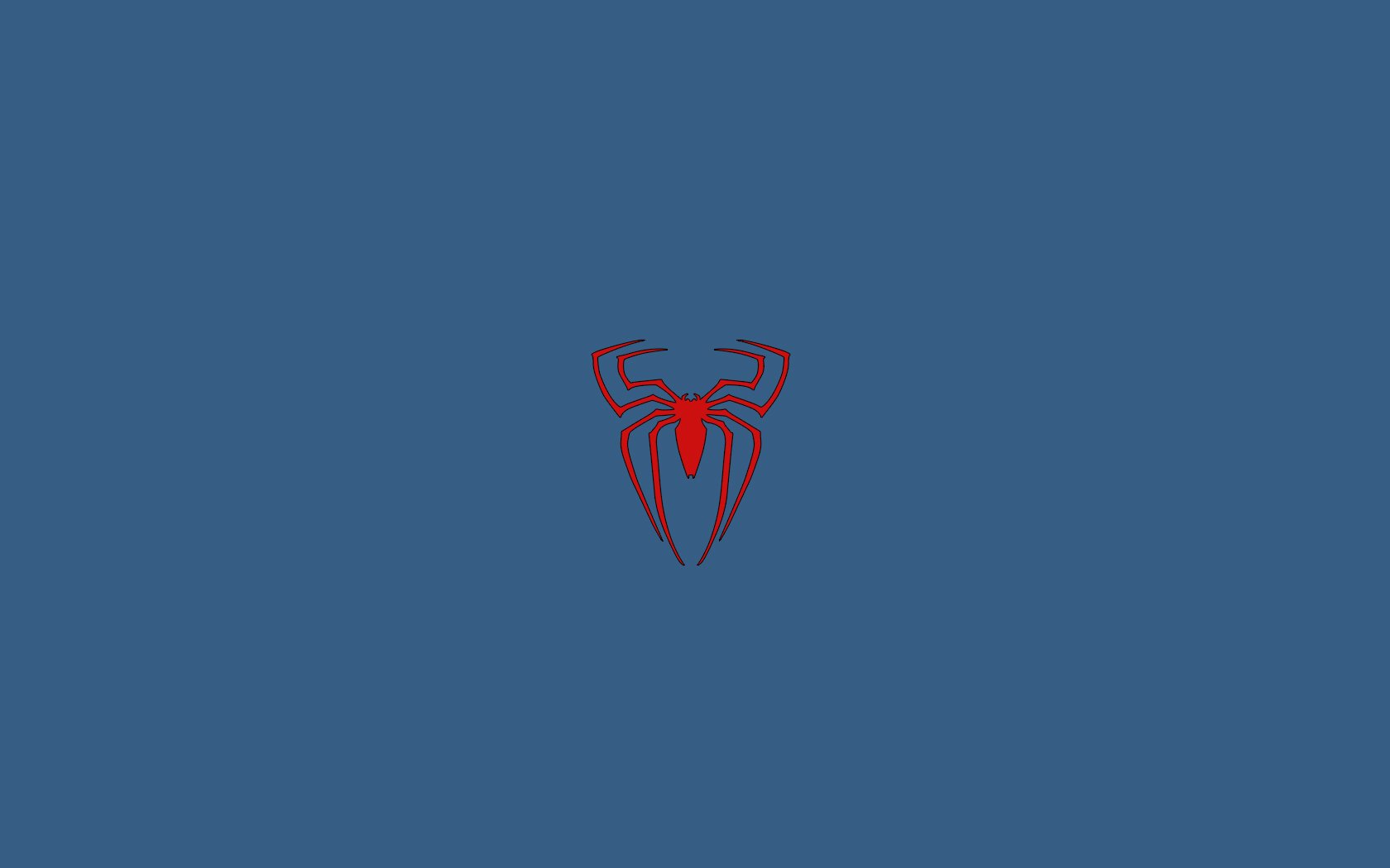 minimalistic, Spider man, Blue, Background, Spider man, Logo Wallpaper HD / Desktop and Mobile Background
