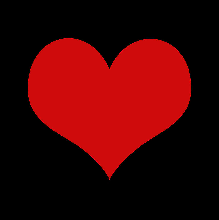 Symbol of love, red heart on black background. by Rosemary Calvert. Love symbols, Red and black background, Black background