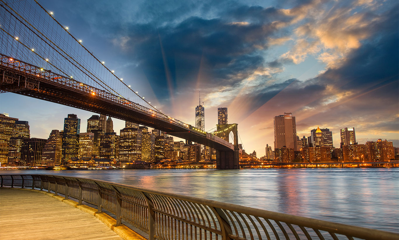 Hudson River Skyline New York Wall Mural