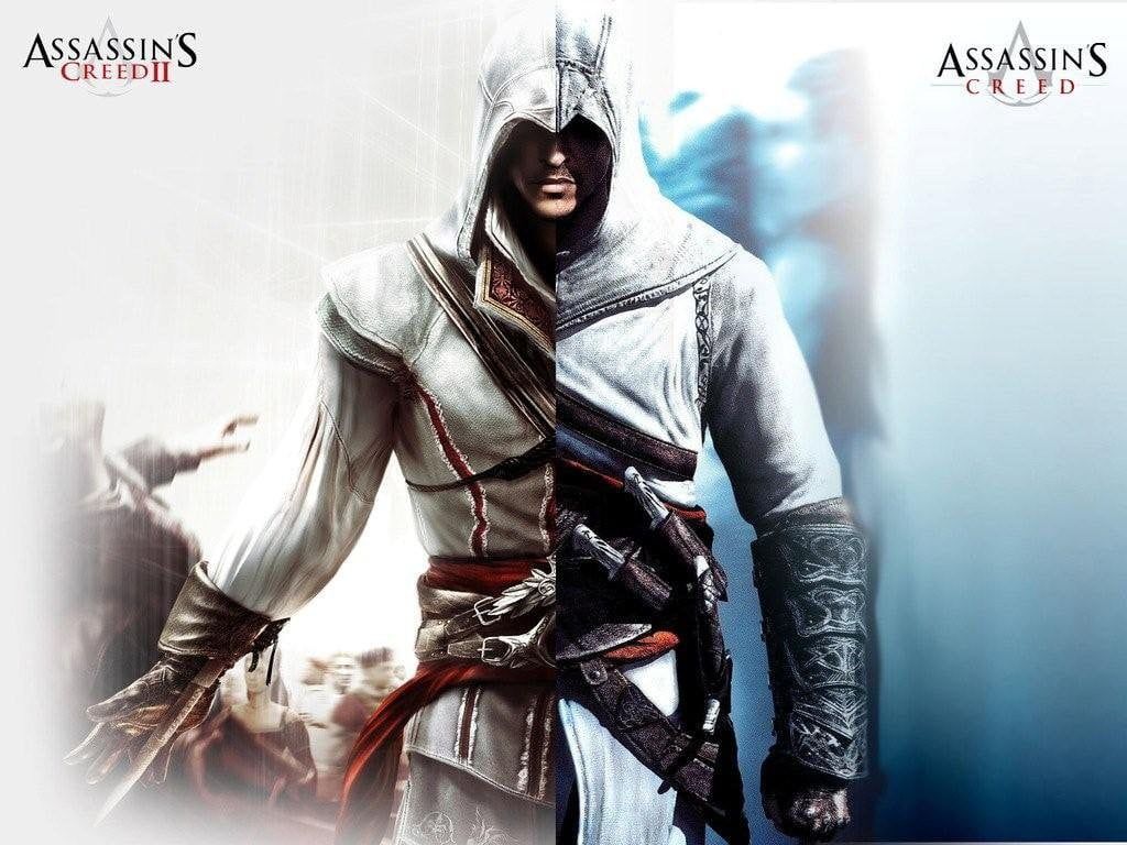 Assassin's Creed digital wallpape Assassin's Creed Assassin's Creed 2 Ezio Auditore da Firenze Altaïr. Assassins creed, Assassin's creed altair, Assassin's creed