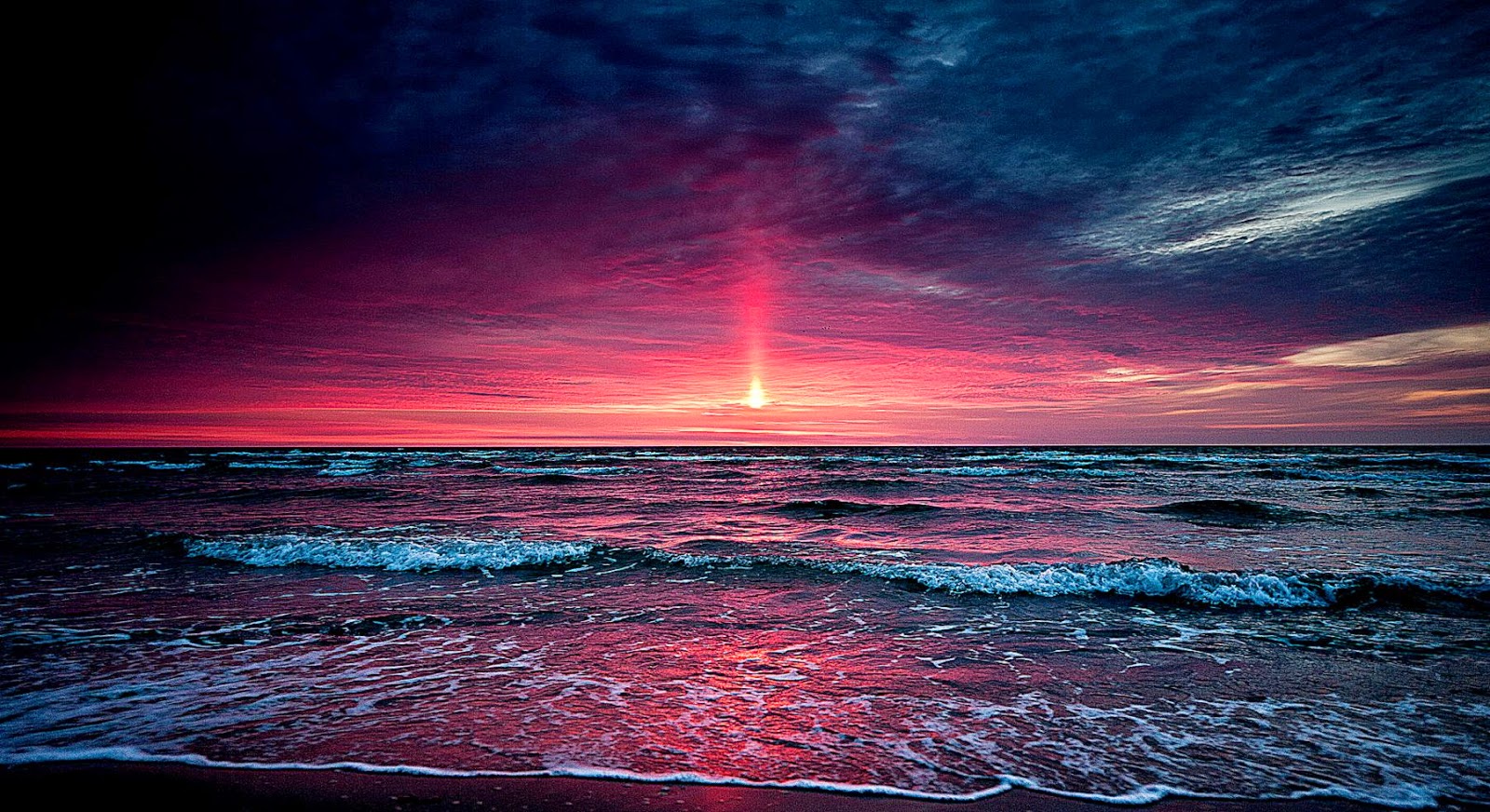 Sunset Beach Wallpaper 1600x872 56377