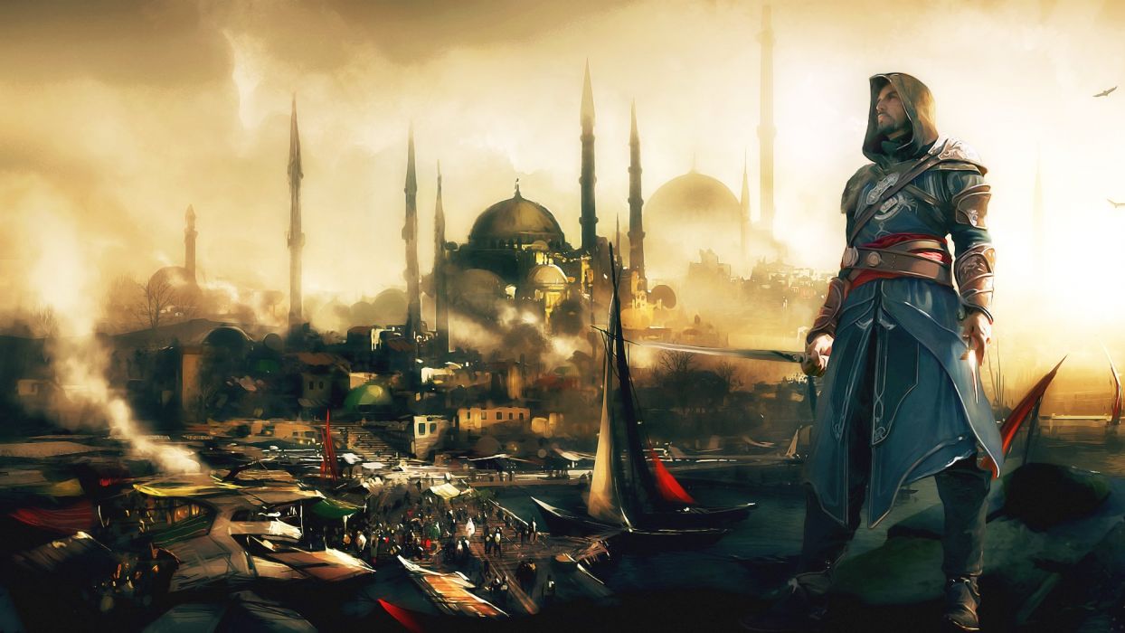 Ships Assassins Creed Revelations Ezio Auditore da Firenze wallpaperx1080