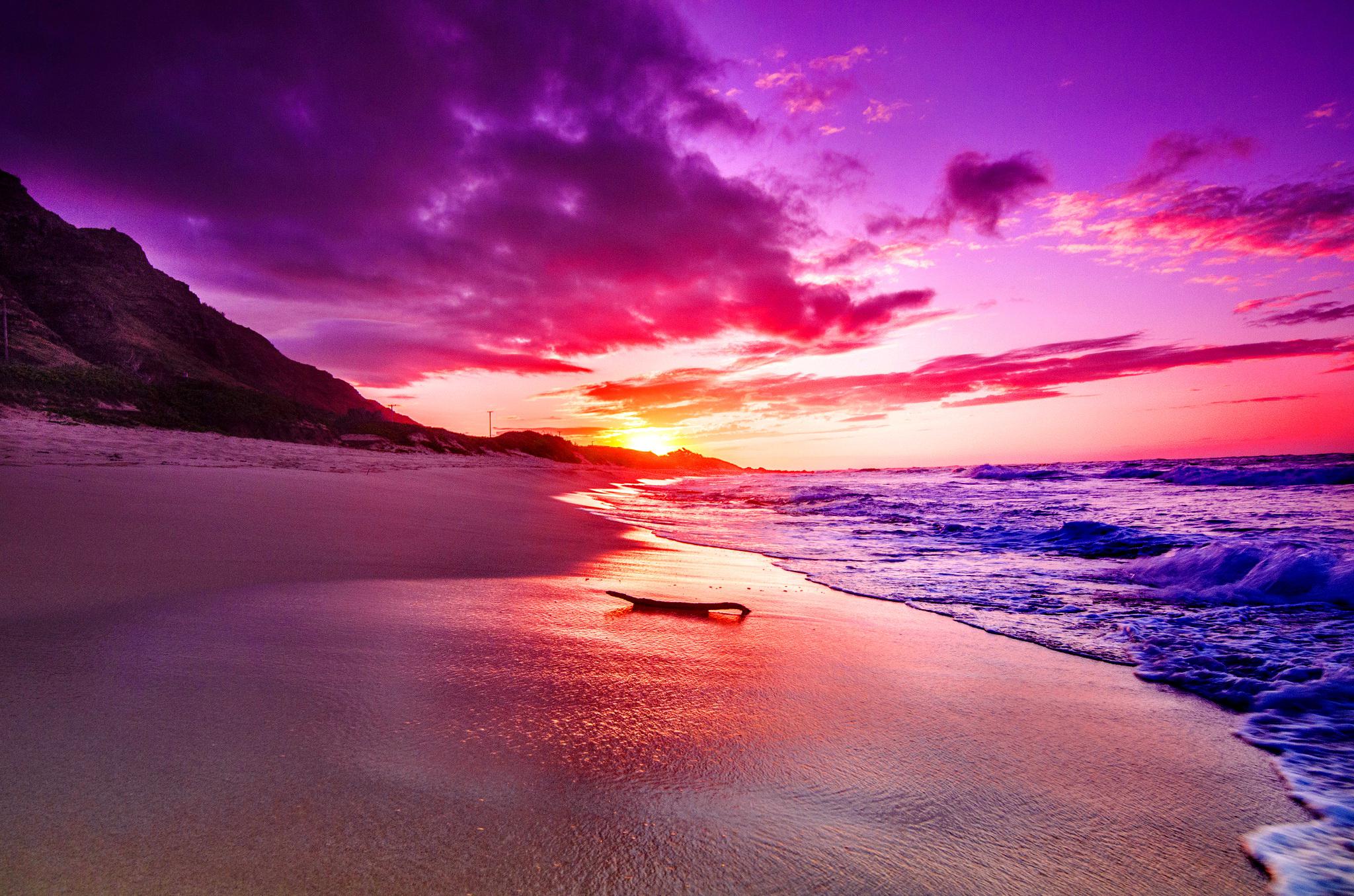 Beach Sunset Wallpaper
