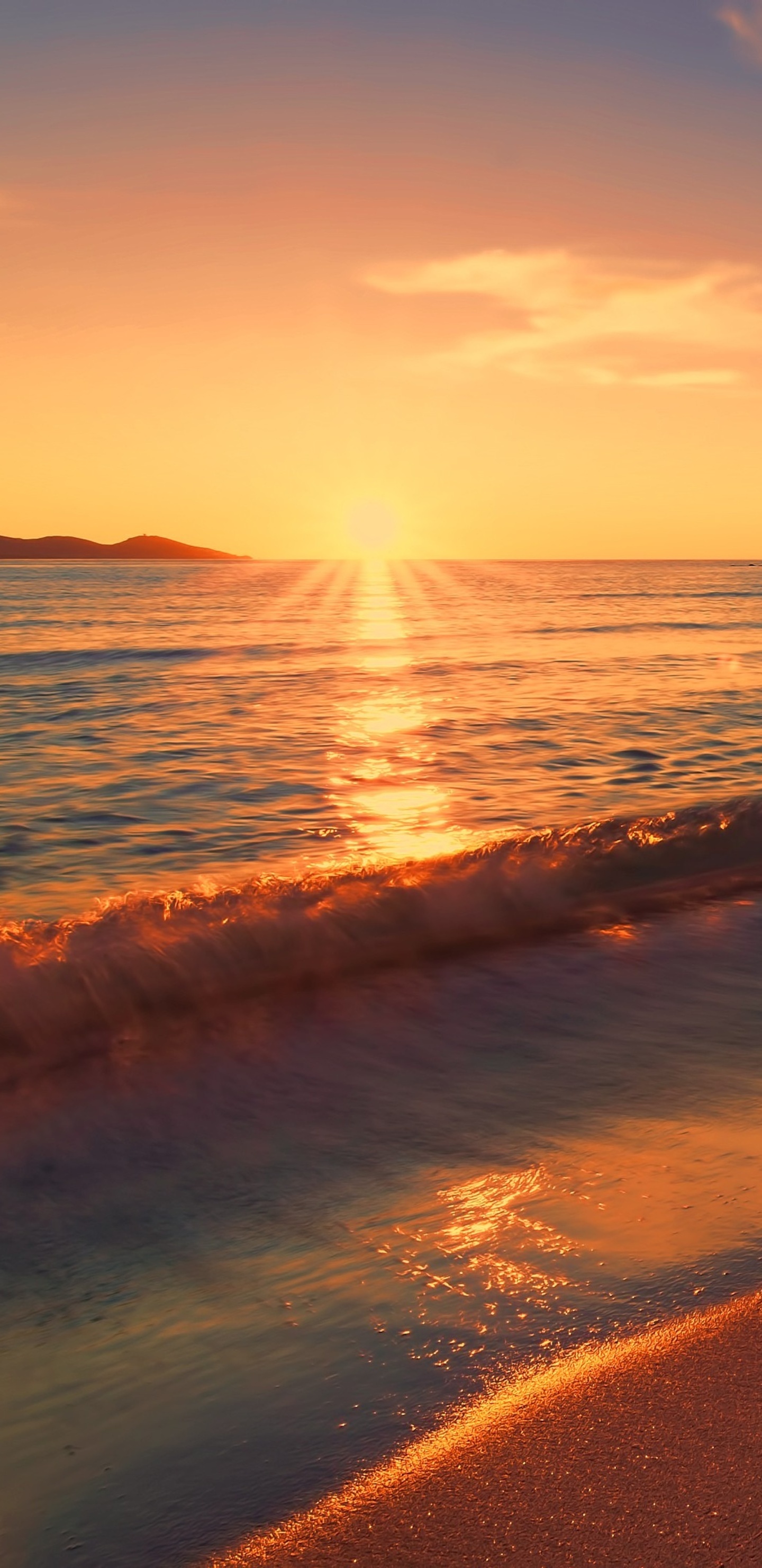 Sea Sunset Beach Sunlight Long Exposure 4k Samsung Galaxy Note 9, 8, S9, S8, SQHD HD 4k Wallpaper, Image, Background, Photo and Picture