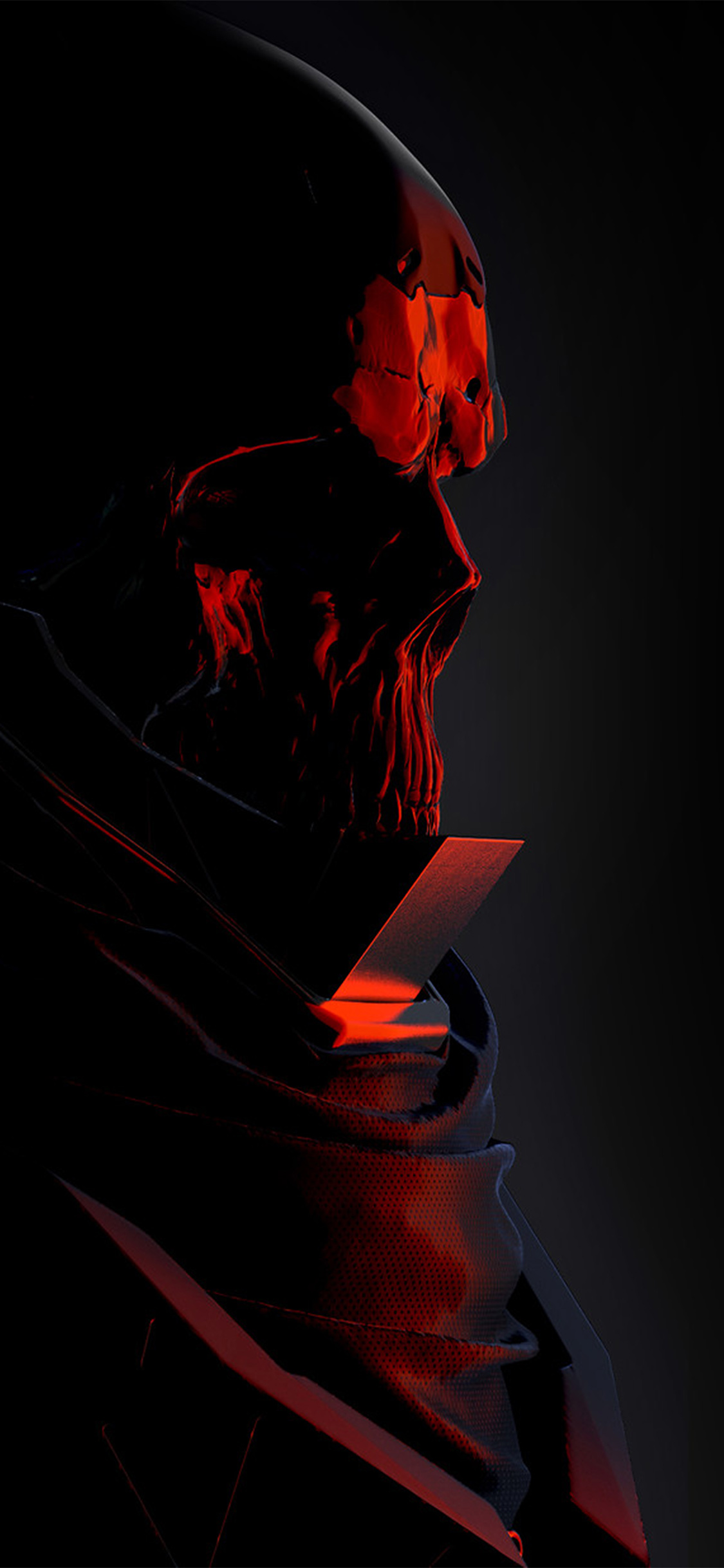 mario stabile weird red dark illustration art skull