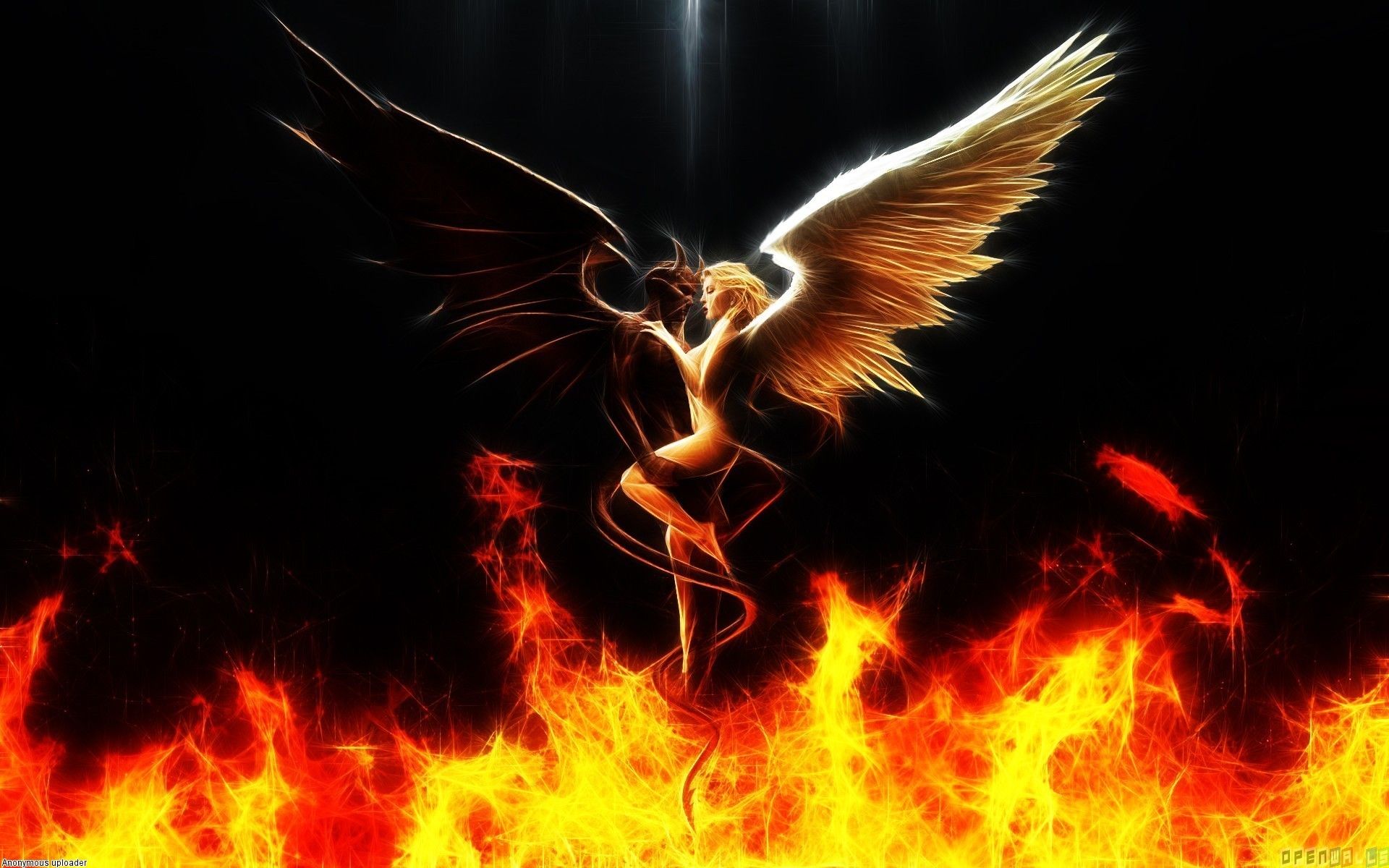 Angel And Devil Wallpaper Free Angel And Devil Background