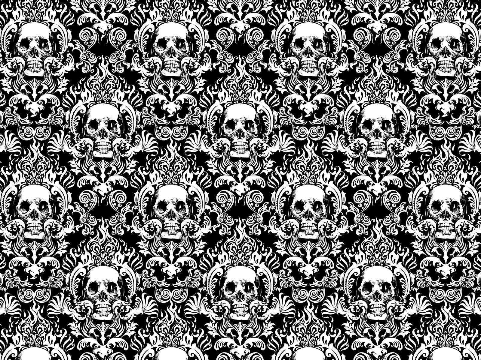 Skull Pattern Wallpaper Free Skull Pattern Background