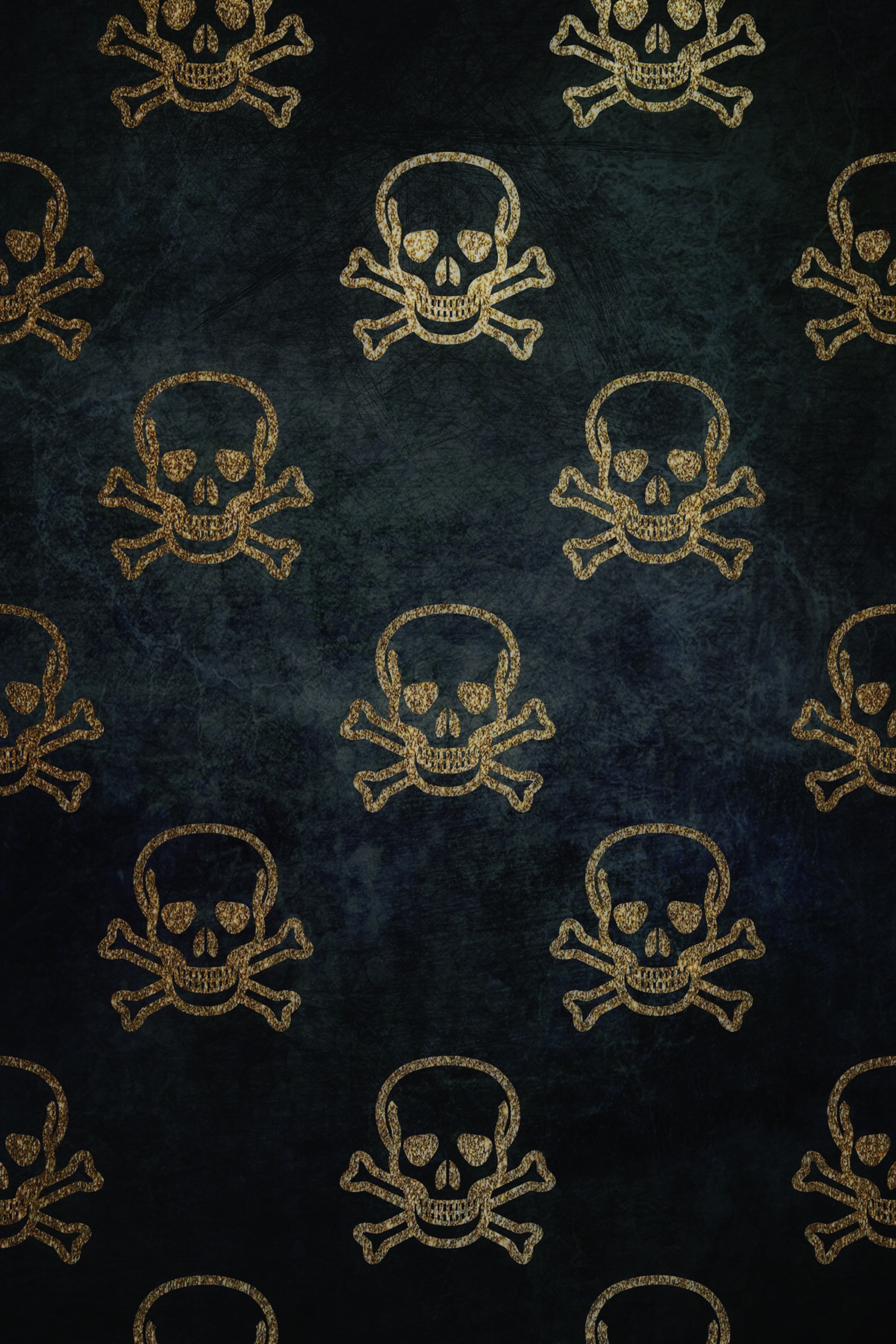 Wallpaper Skull, Patterns, Texture, Golden Pattern Gold