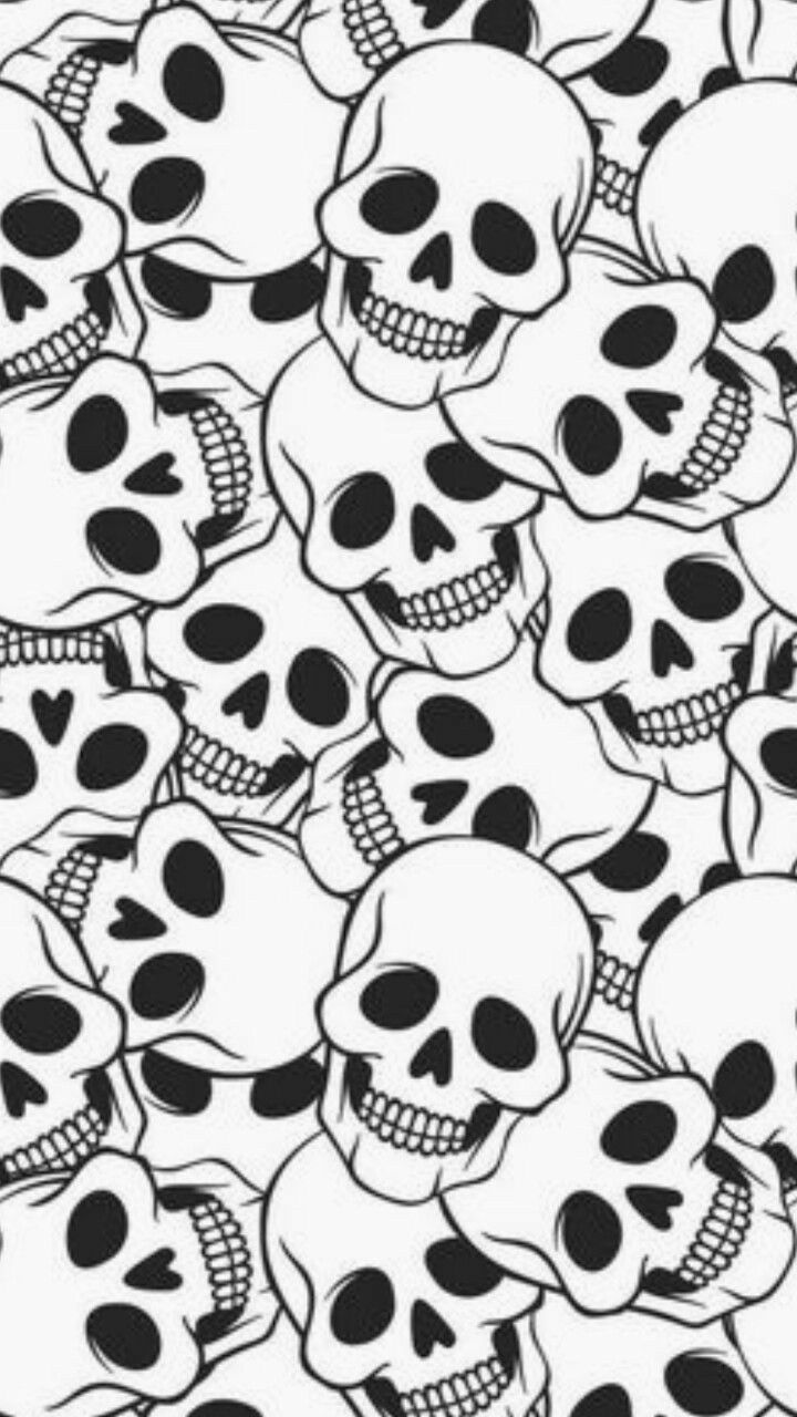 Skull wallpaper. Skull wallpaper, Skull art, Sugar skull art