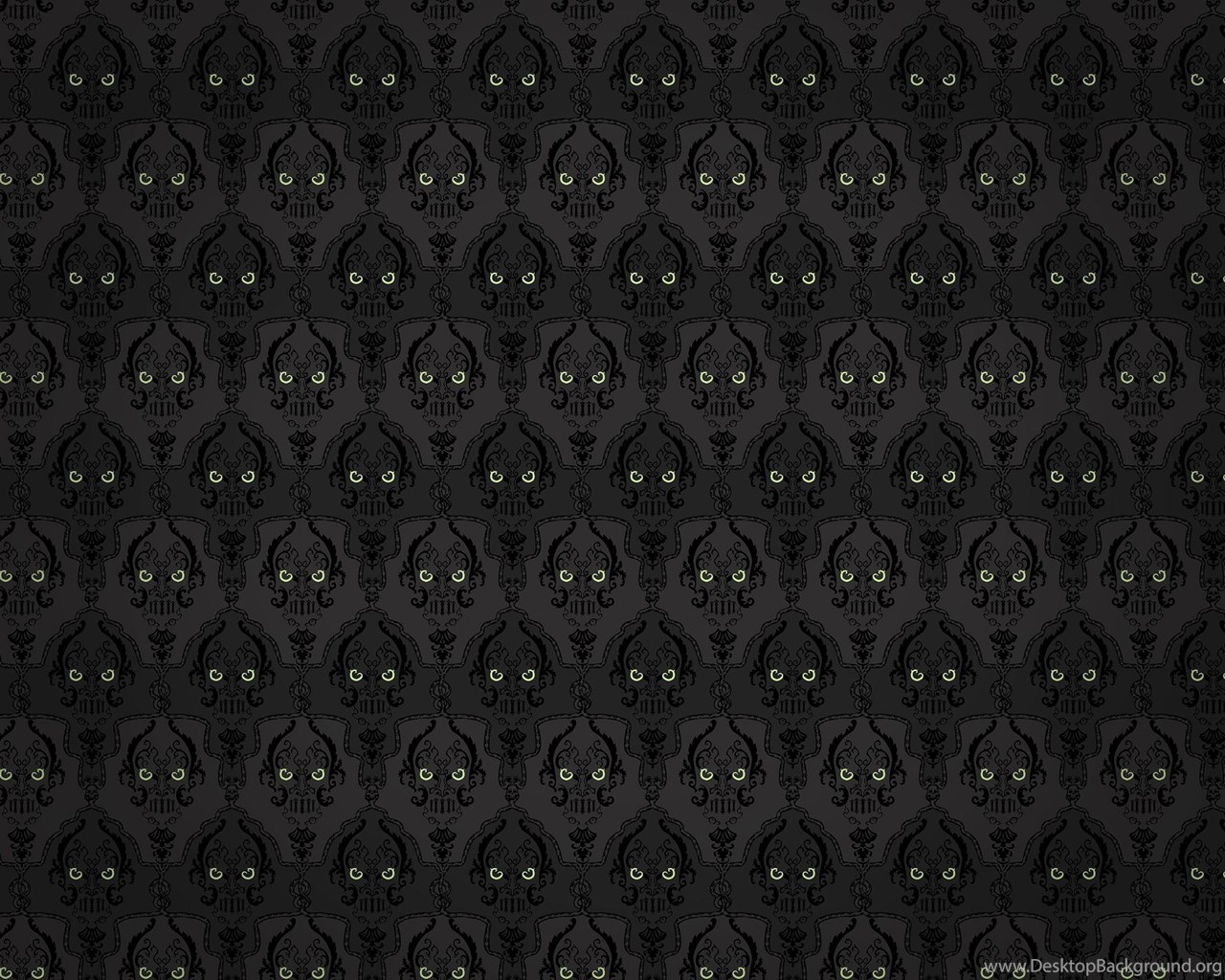 Dark Skull Pattern Eyes Wallpaper Desktop Background