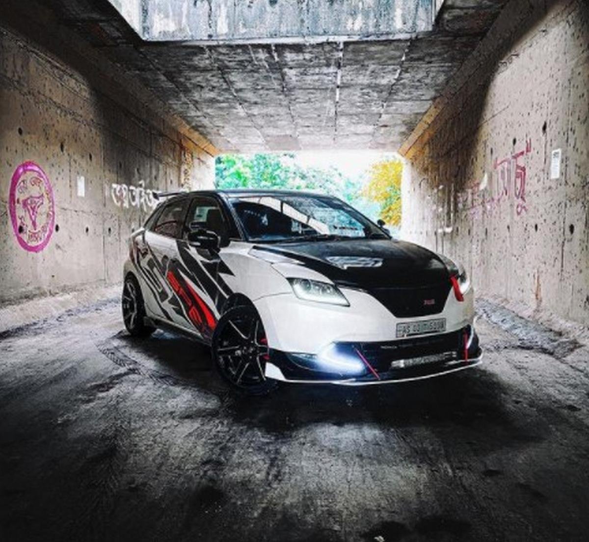 Modified Maruti Baleno Looks Hot Enough to Burn Tarmac