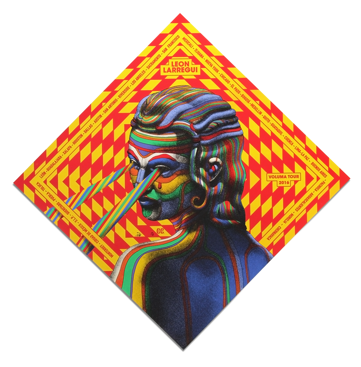 León Larregui Voluma Tour. Larregui, Portadas de musica, Disenos de unas
