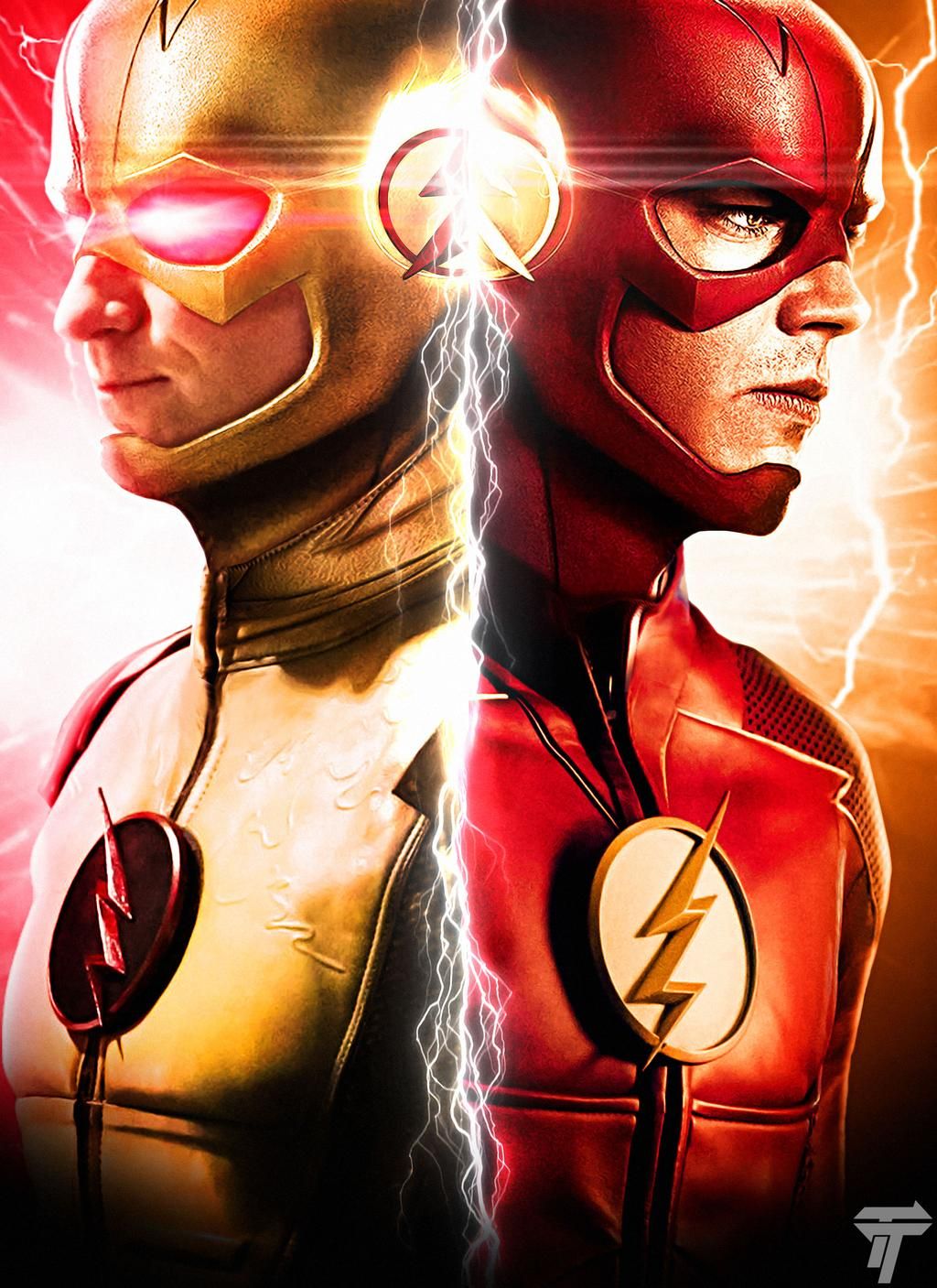 The Flash and Reverse Flash. Flash wallpaper, Reverse flash, Flash vs