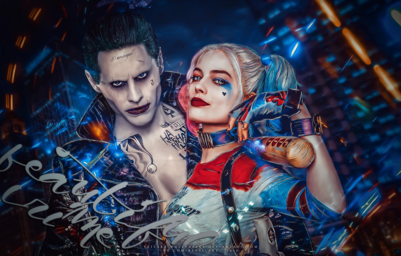 Wallpaper Joker, Joker, Jared Leto, Jared Leto, Margot Robbie, Margot Robbie, Suicide Squad, Suicide Squad image for desktop, section фильмы
