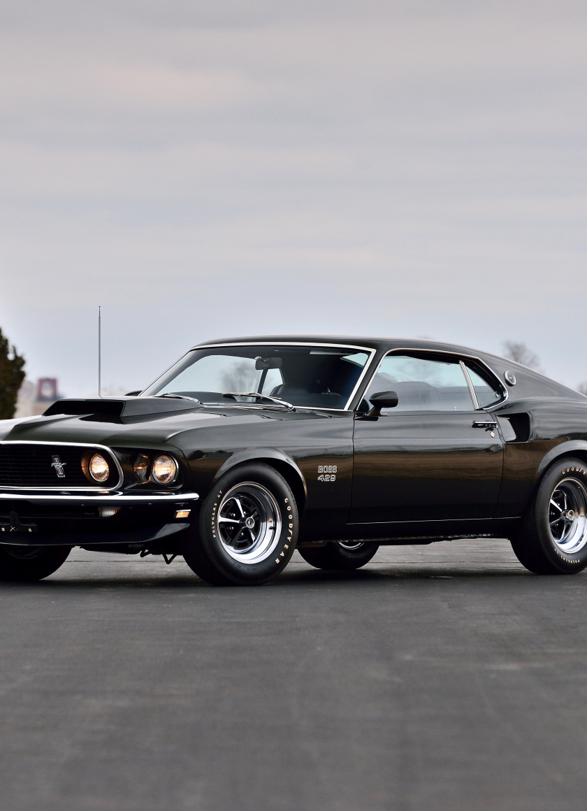Classic, Black, Muscle Car, Ford Mustang Boss Mustang Boss 429 De 1969