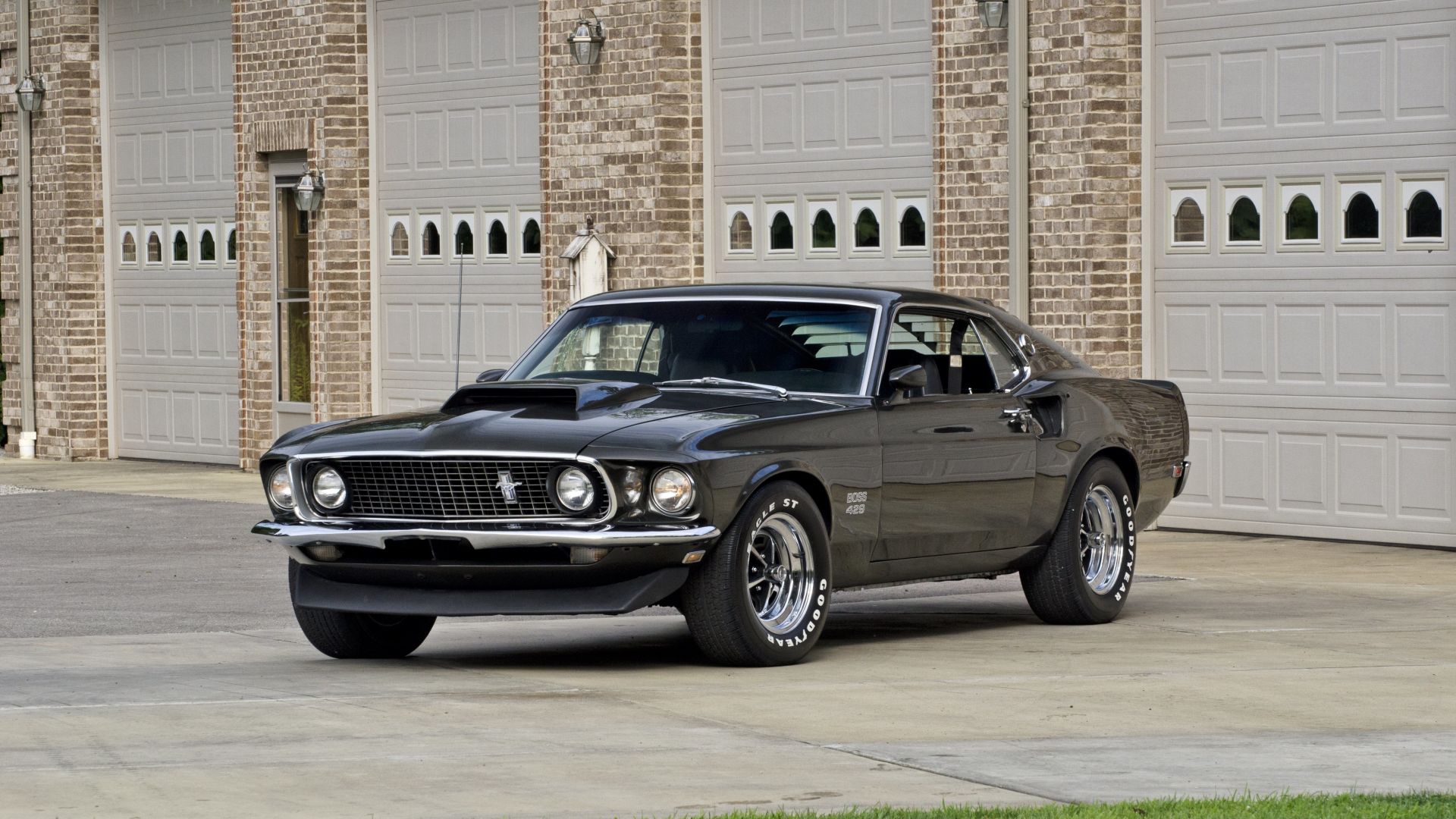 Black, 1969 ford mustang boss 429 wallpaper, HD image, picture, background, 8b0af7