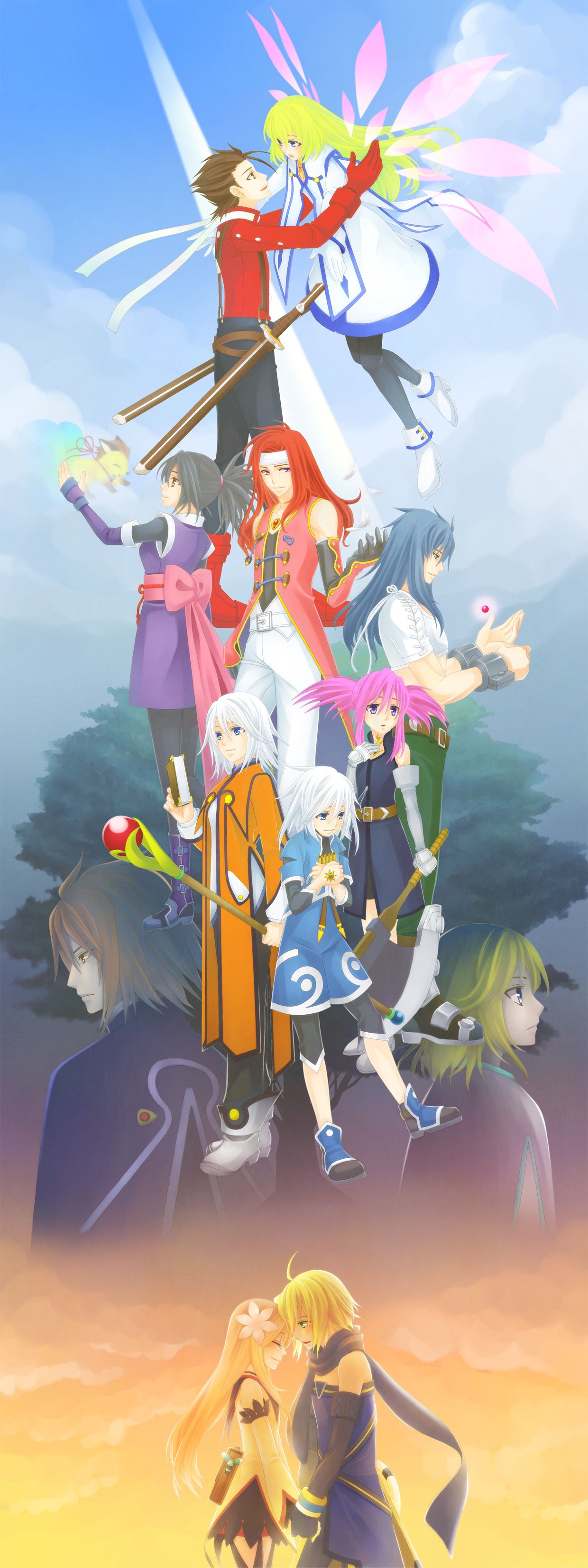 Tales of Symphonia/. Fullsize Image (1240x3307). Tales series, Tales of phantasia, Anime image