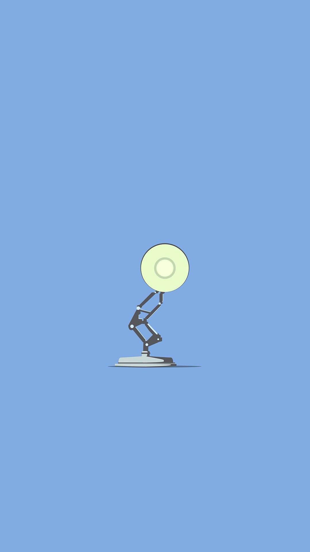 Pixar Logo Lamp Android Minimal Wallpaper 1080X1920