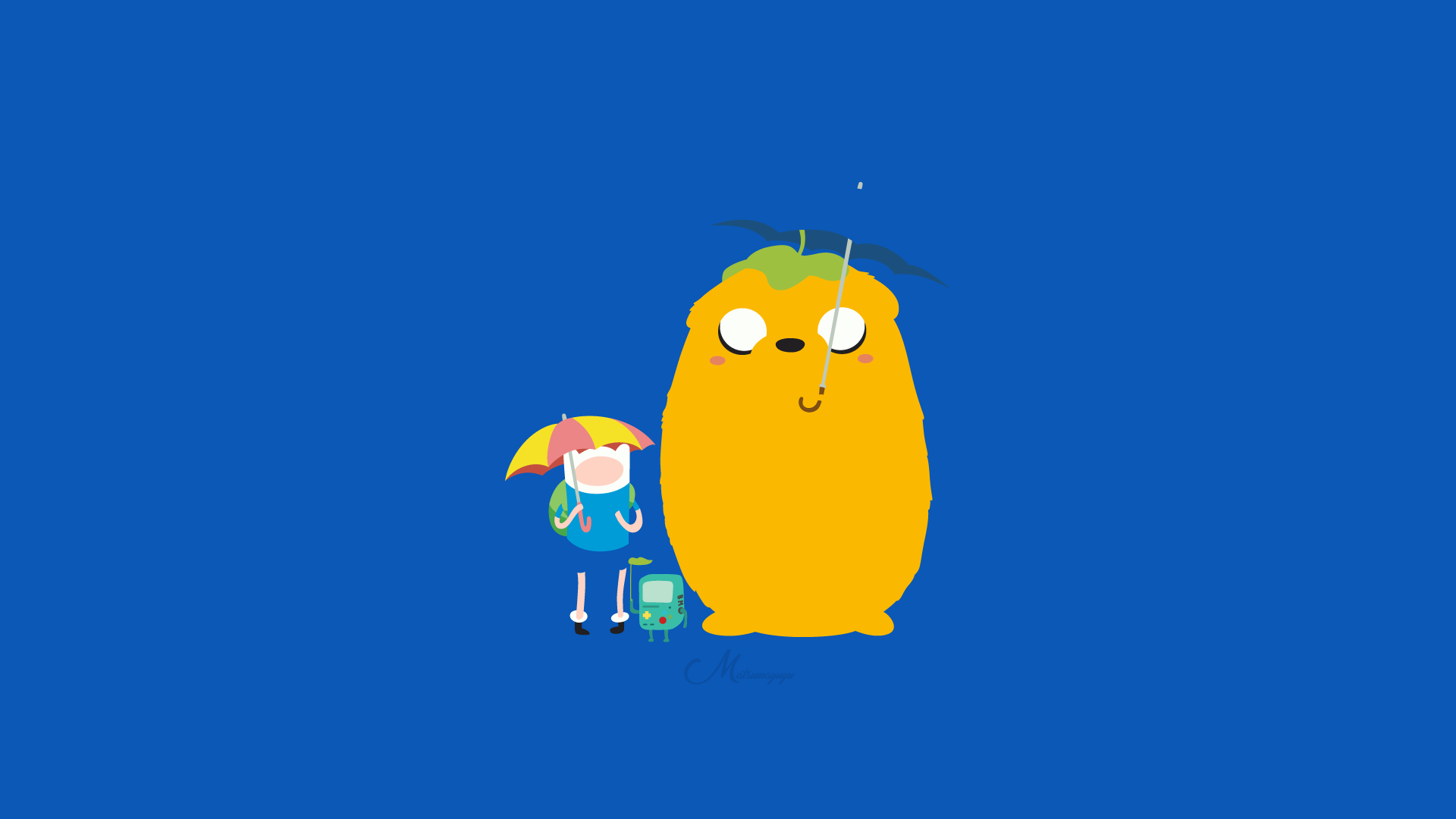 Finn, Jake and BMO from Adventure Time by matsumayu HD Wallpaper