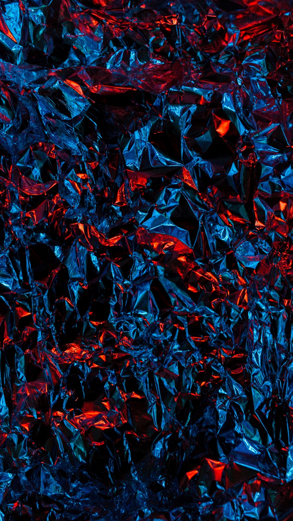 Wallpaper Foil, Shine, Light, Blue, Red