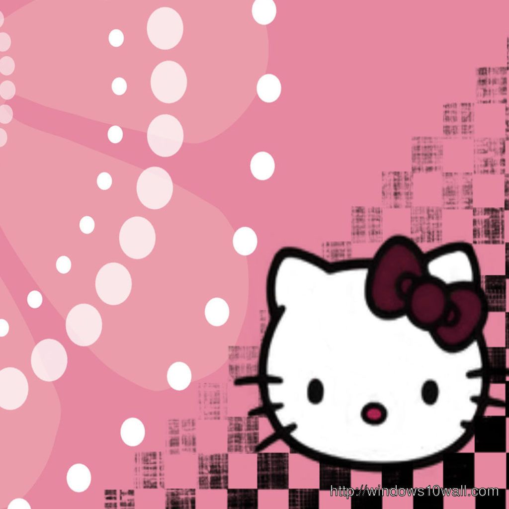 Hello Kitty Emo 1024 x 1024 iPad Wallpaper