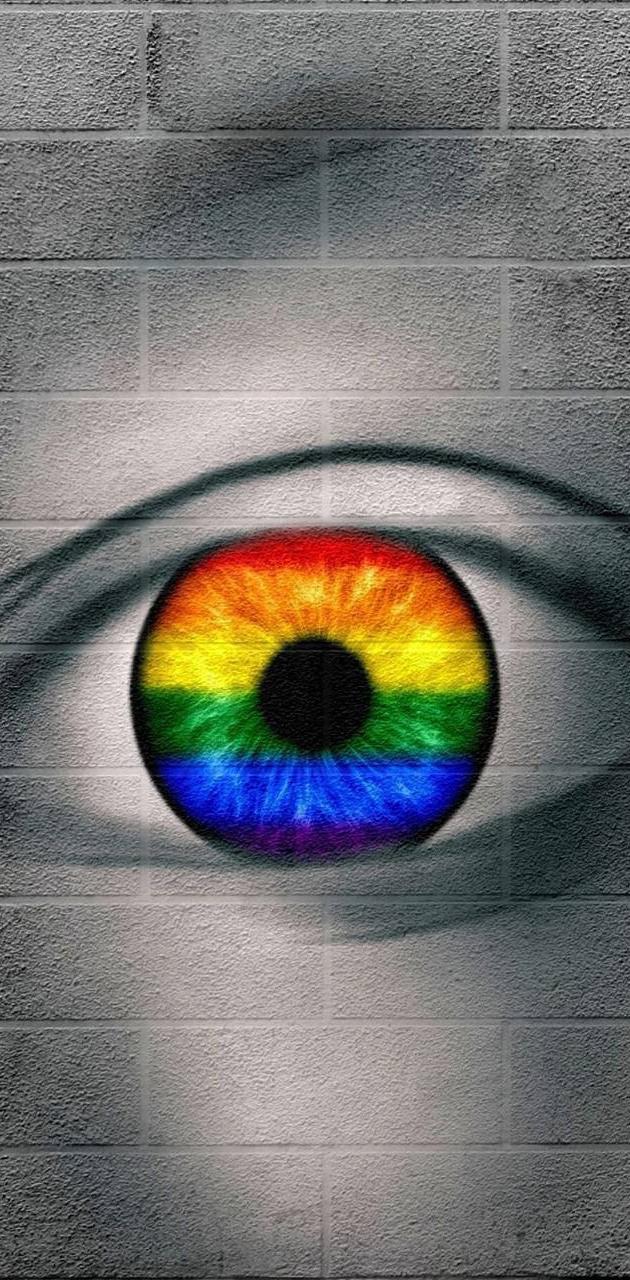 Rainbow Eye wallpaper