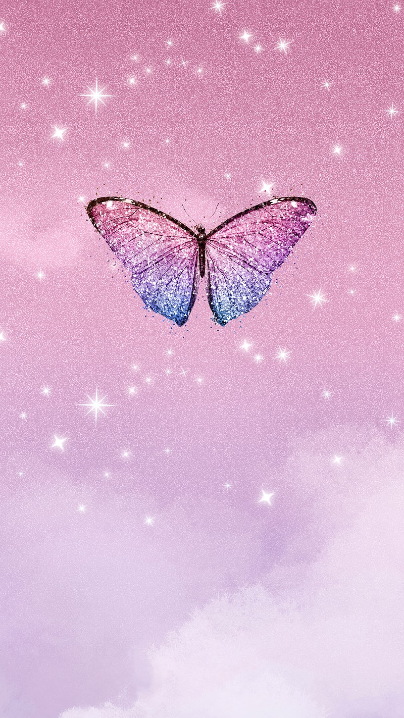 Butterflies In Purple Sky Wallpapers - Wallpaper Cave