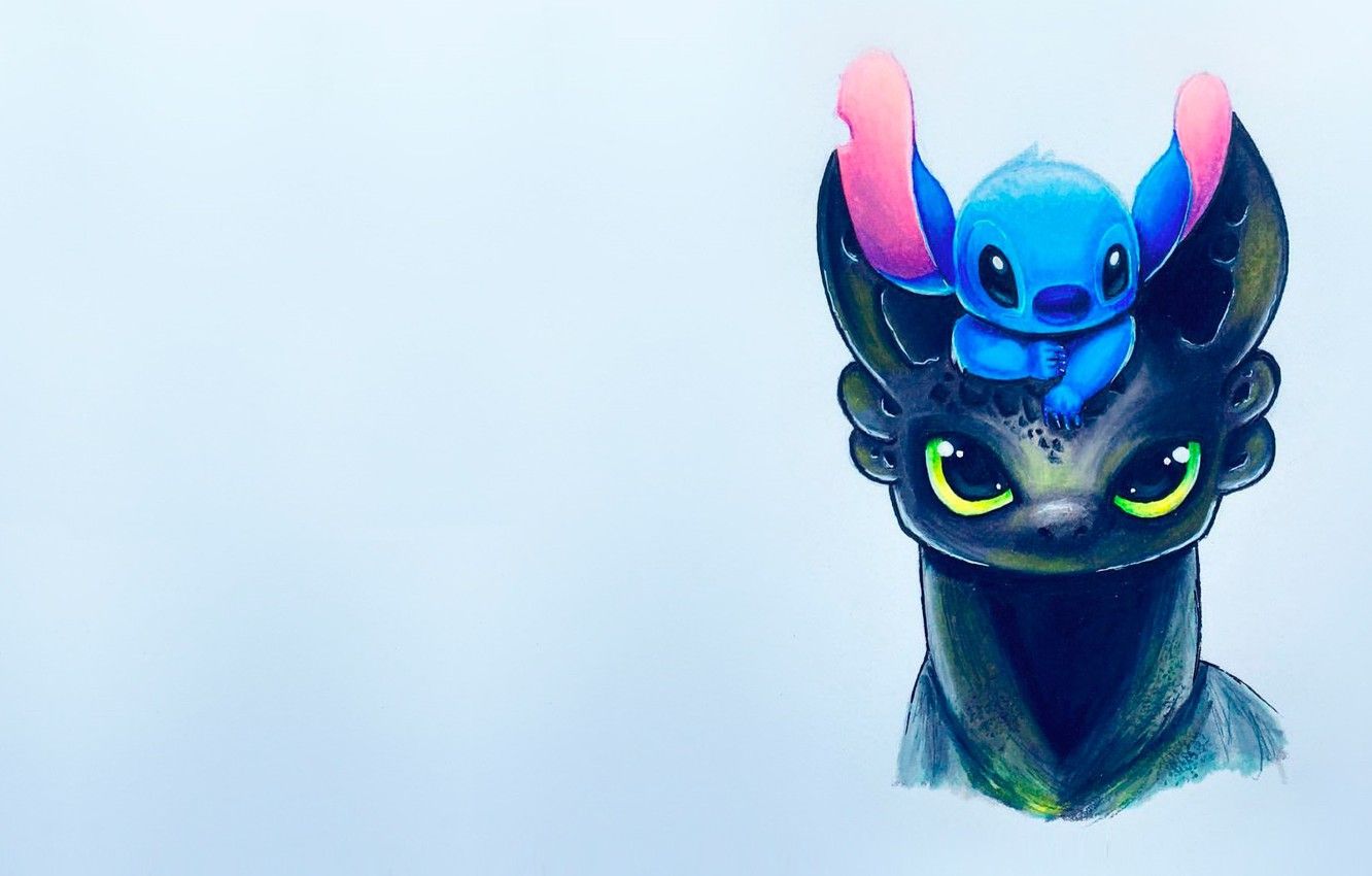 Toothless and Stitch Laptop Wallpaper Free Toothless and Stitch Laptop Background