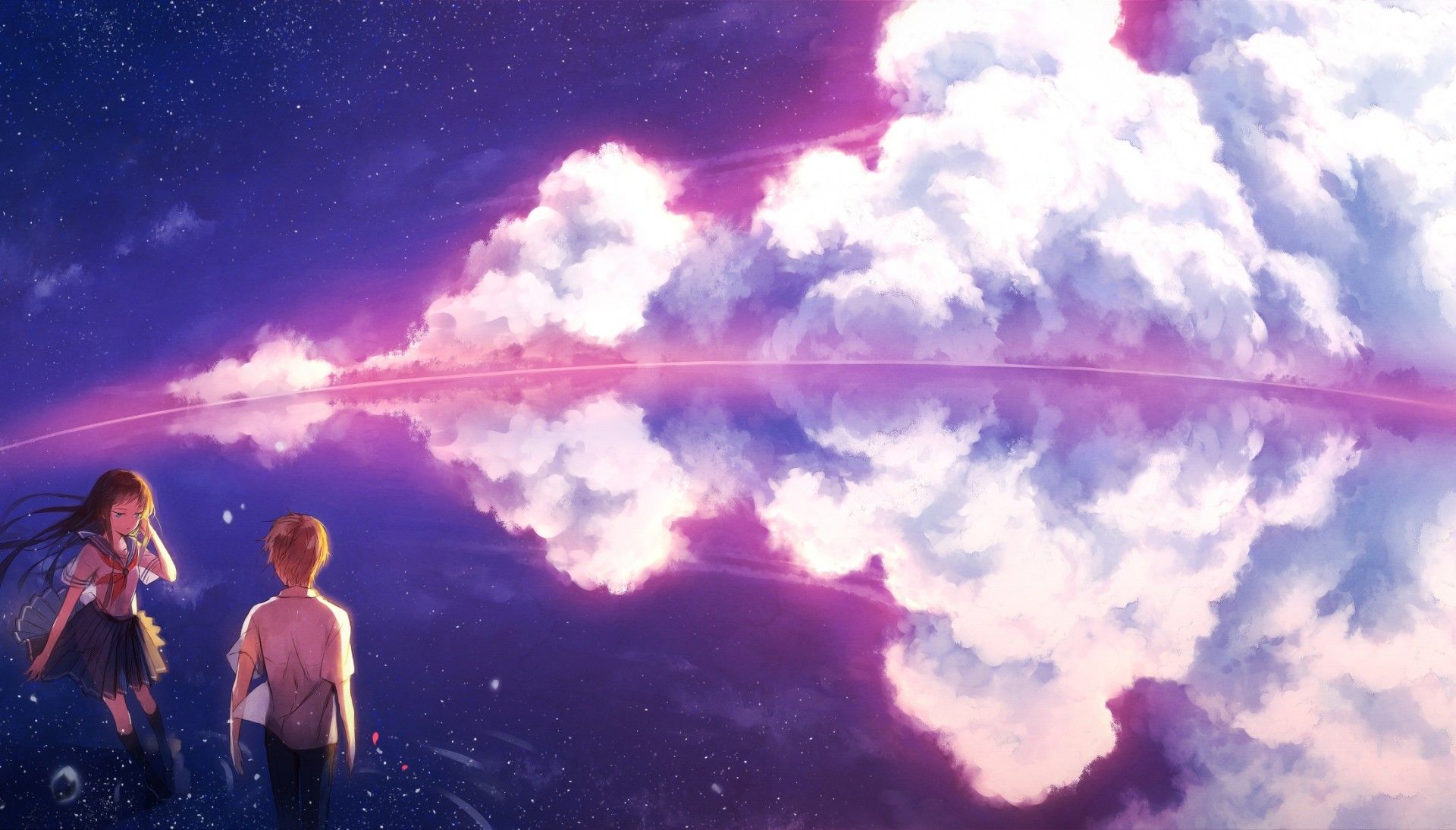 Anime Couple Horizontal Wallpapers Wallpaper Cave