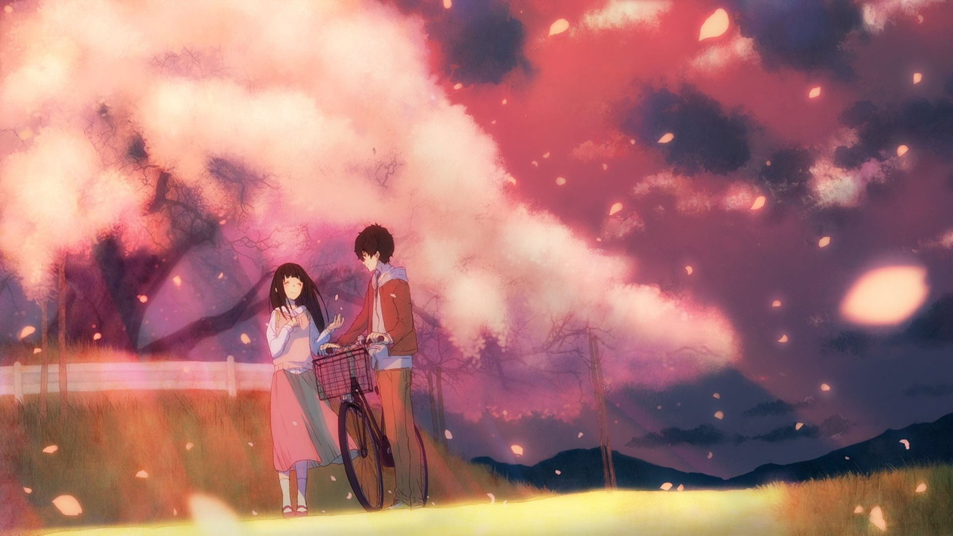 Romantic Anime Landscape Wallpaper Free Romantic Anime Landscape Background