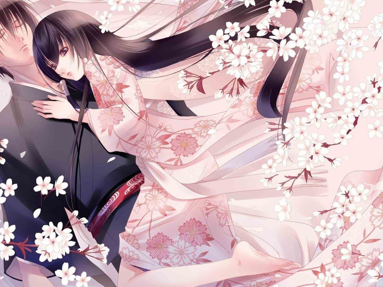 Anime Couple Hug Latest HD Wallpaper Free Download Desktop Background
