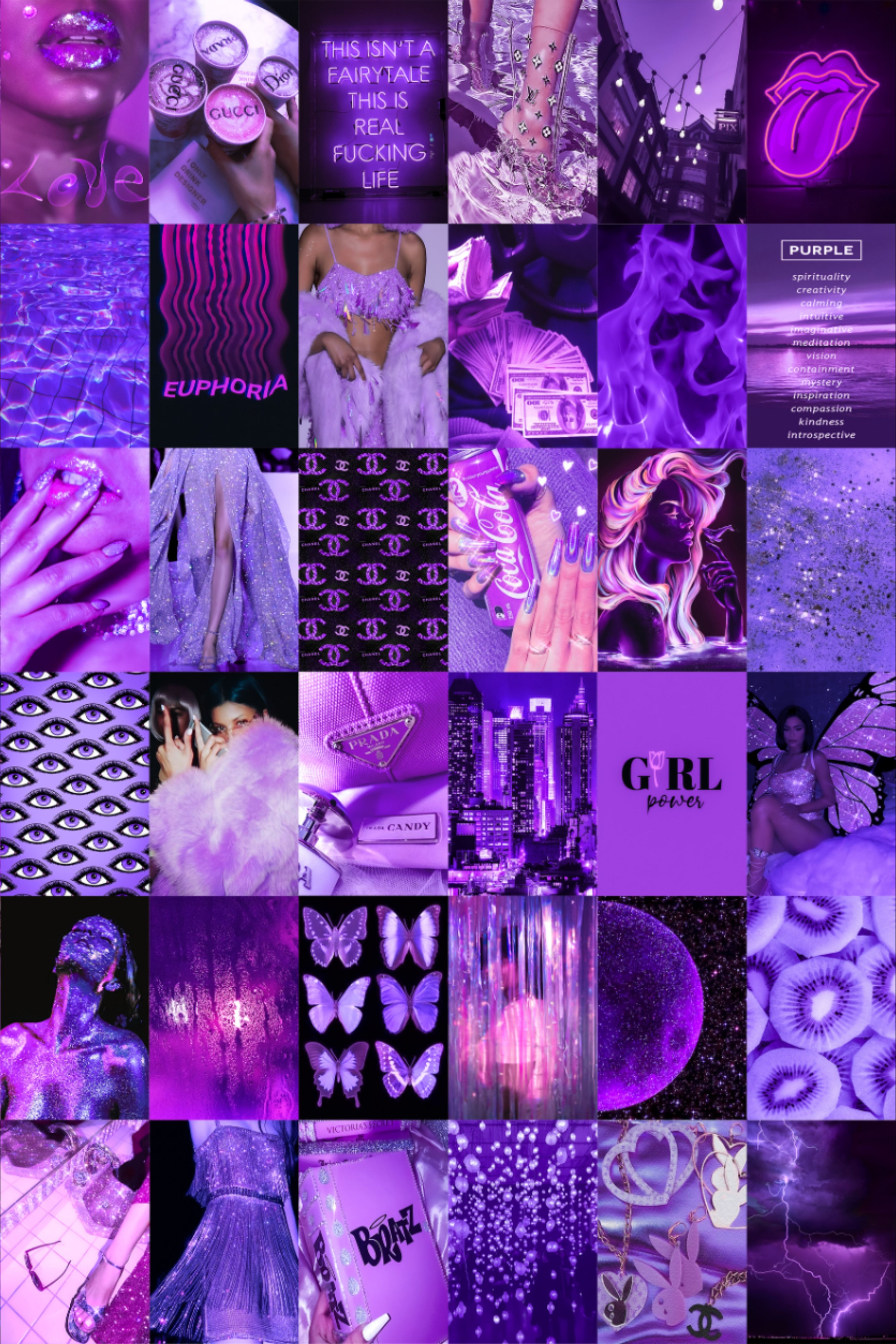 purple aesthetic picture