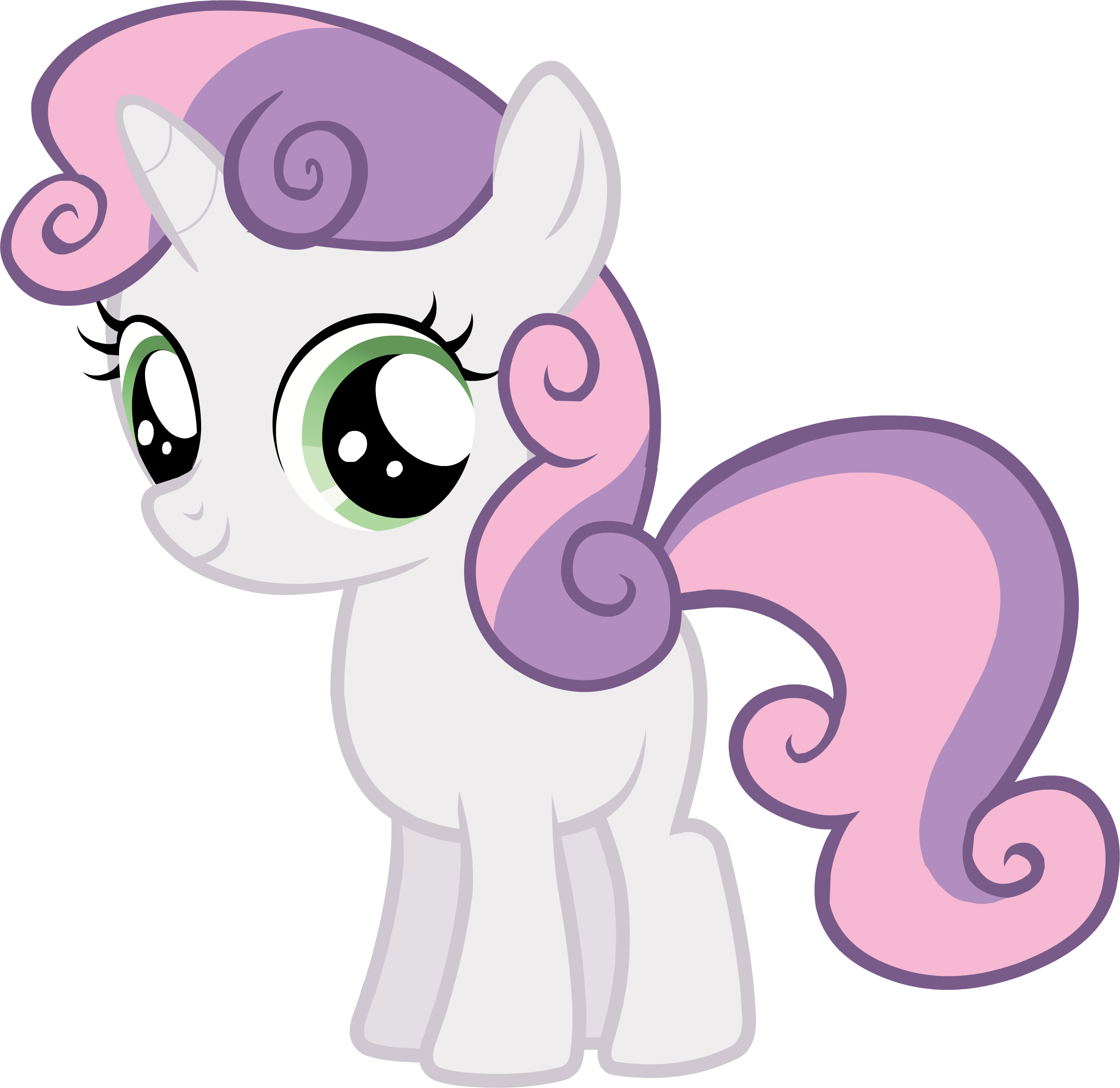 Sweetie Belle. The secret world of the animated characters