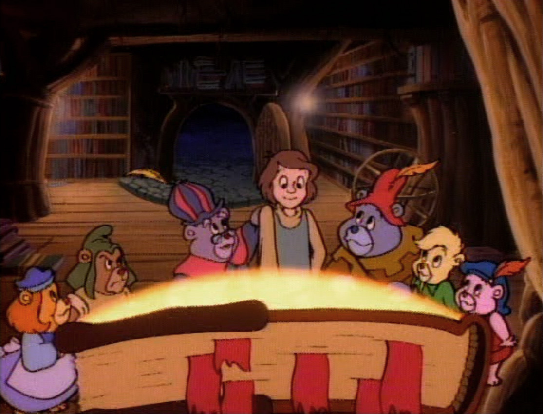 Cavin promising the Gummi bears to never reveal their secret to anyone. Gummy bears, Adventures by disney, Kids shows