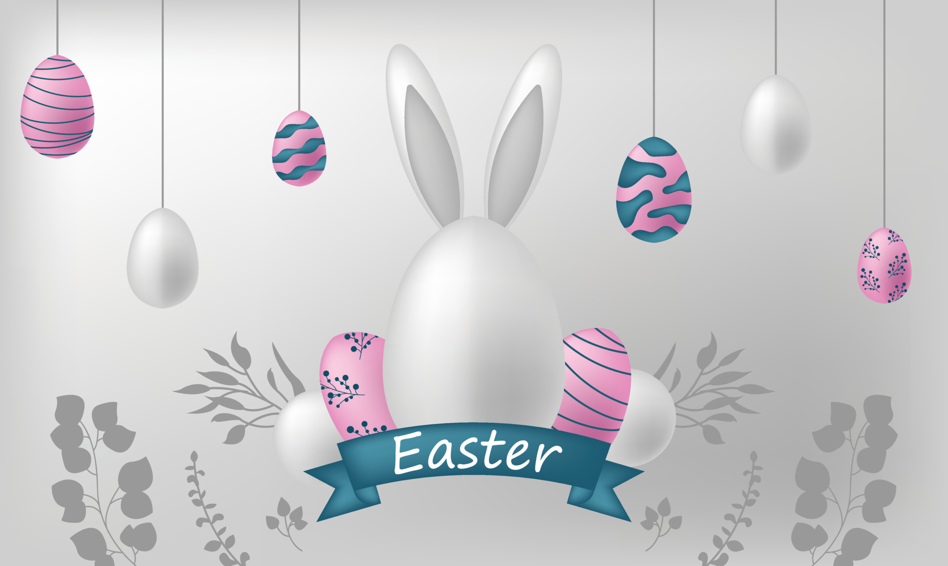 wallpaper happy easter egg rabbit