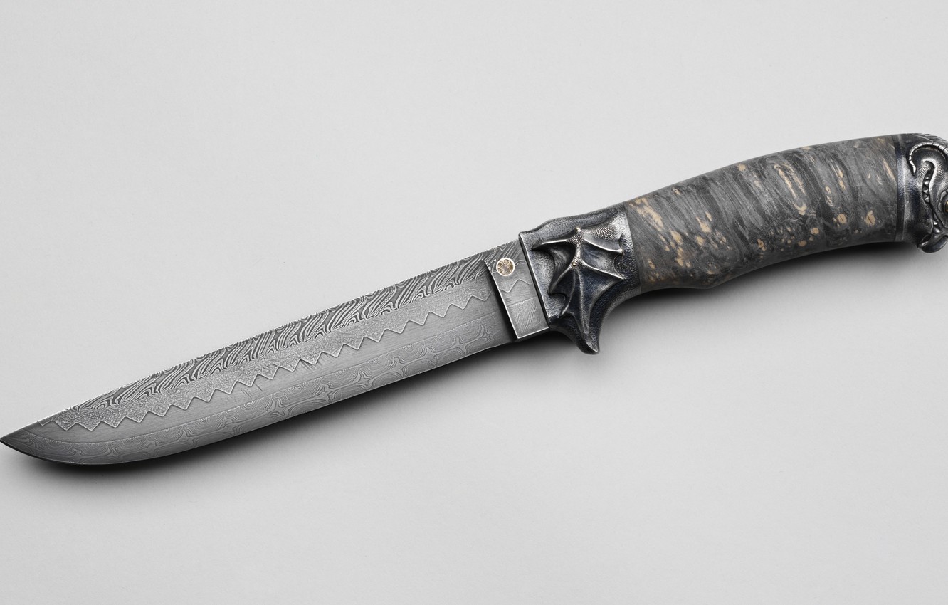 Wallpaper weapons, pattern, knife, Damascus steel image for desktop, section оружие