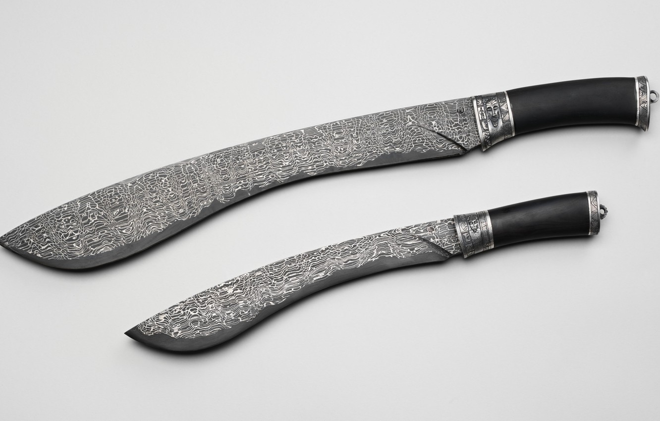 Wallpaper weapons, pattern, knife, machete, Damascus steel image for desktop, section оружие