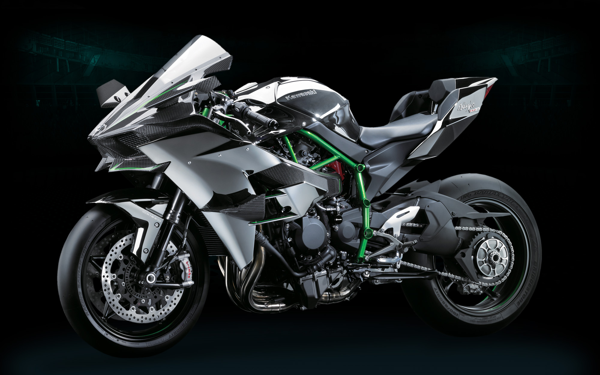 OMG: Leaked Hi Res Photo Of The Kawasaki Ninja H2R & Rubber