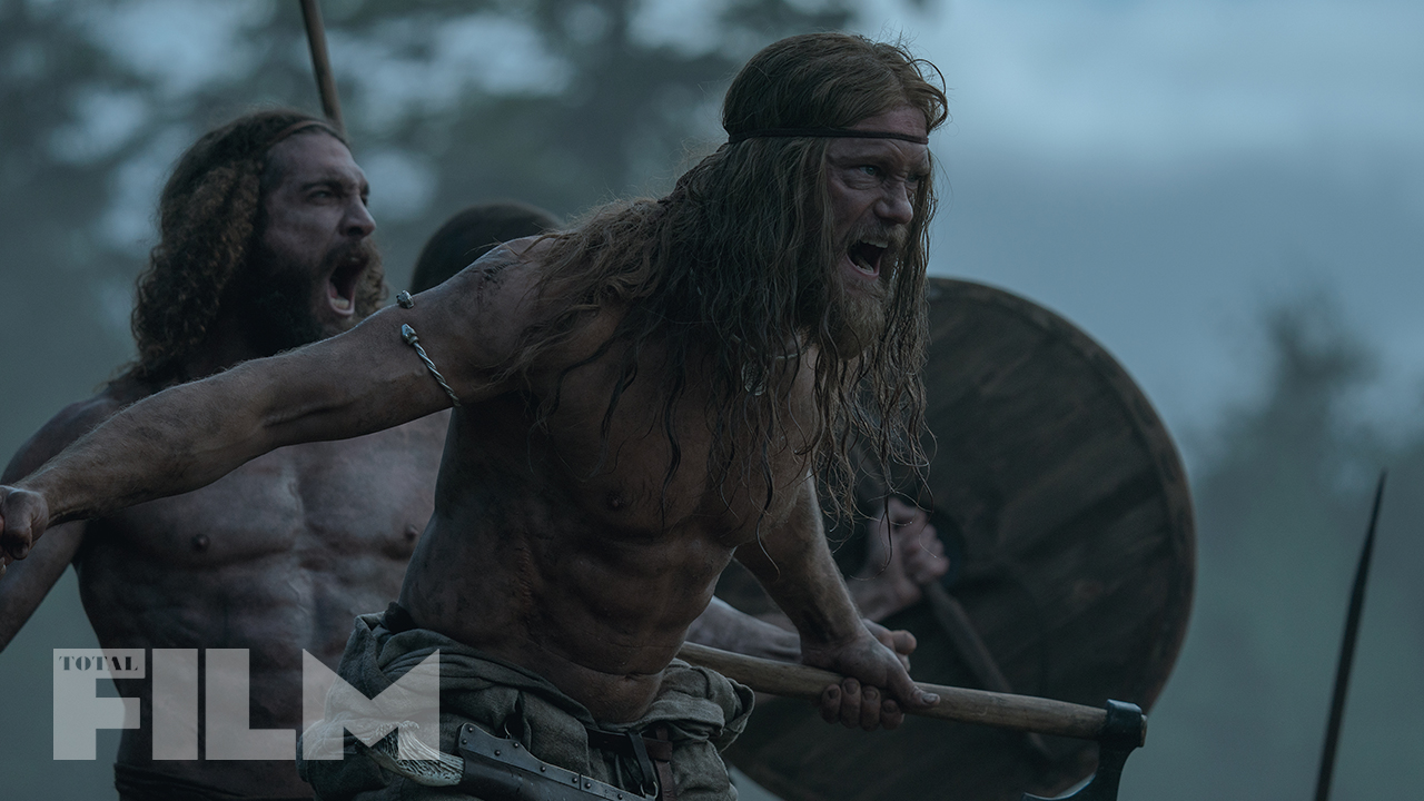 Alexander Skarsgård charges into battle in this exclusive image from The Northman