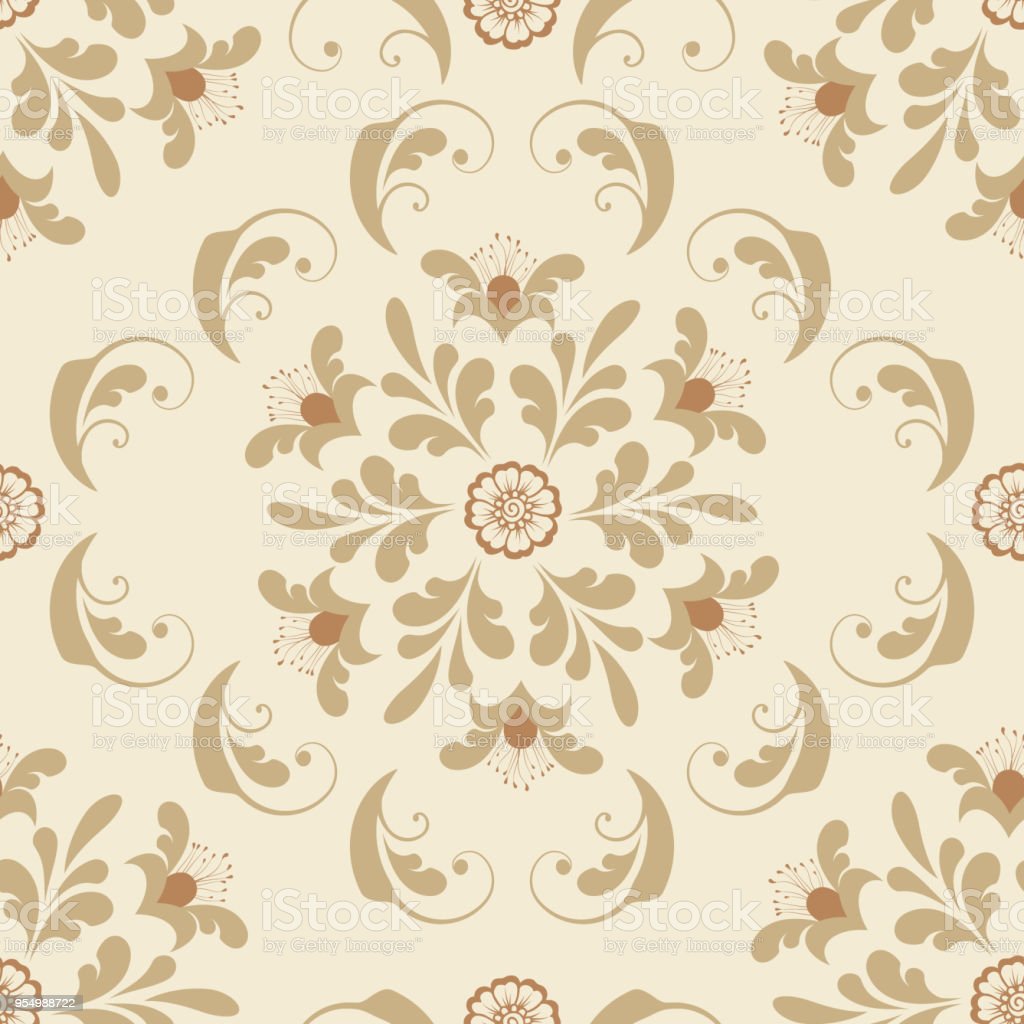Vector Flower Seamless Pattern Element Elegant Texture For Background Classical Luxury Old Fashioned Floral Ornament Seamless Texture For Wallpaper Textile Wrapping Stock Illustration Image Now