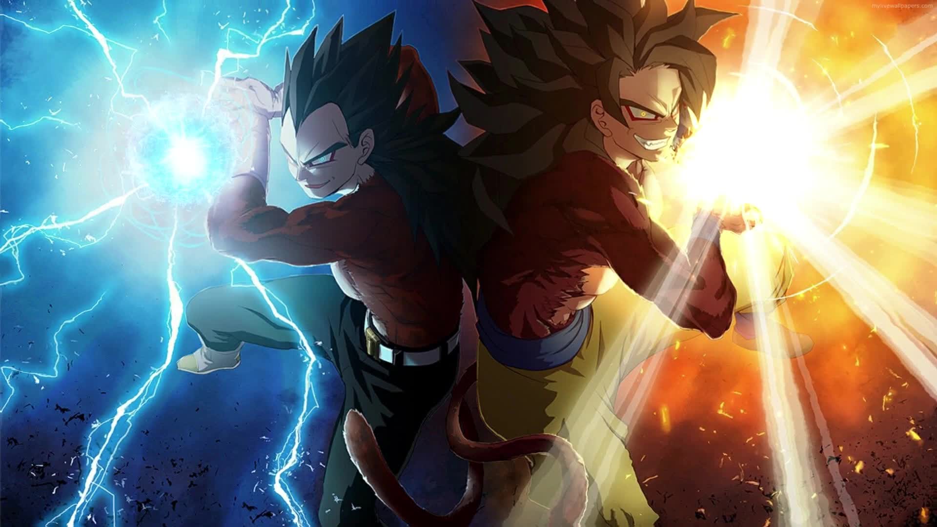 Anime Goku And Vegeta Dragon Ball Super Saiyan Live Wallpaper: Free HD 4K Live Wallpaper For Windows & MacOS