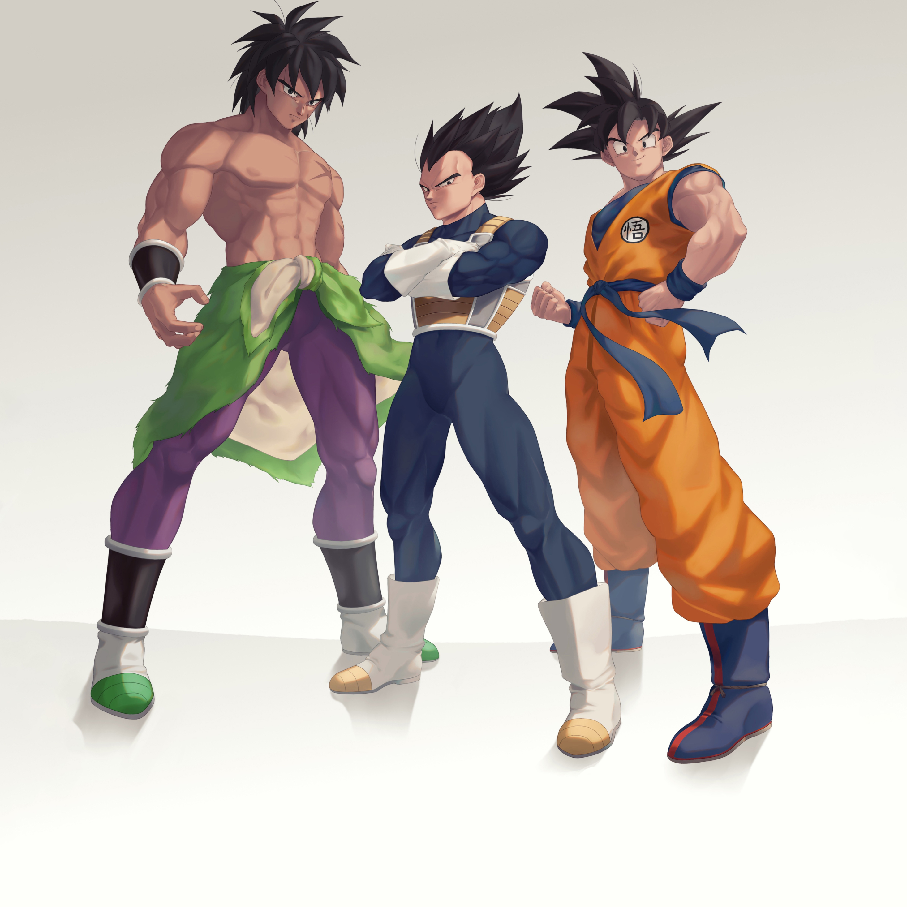 Goku And Vegeta And Broly