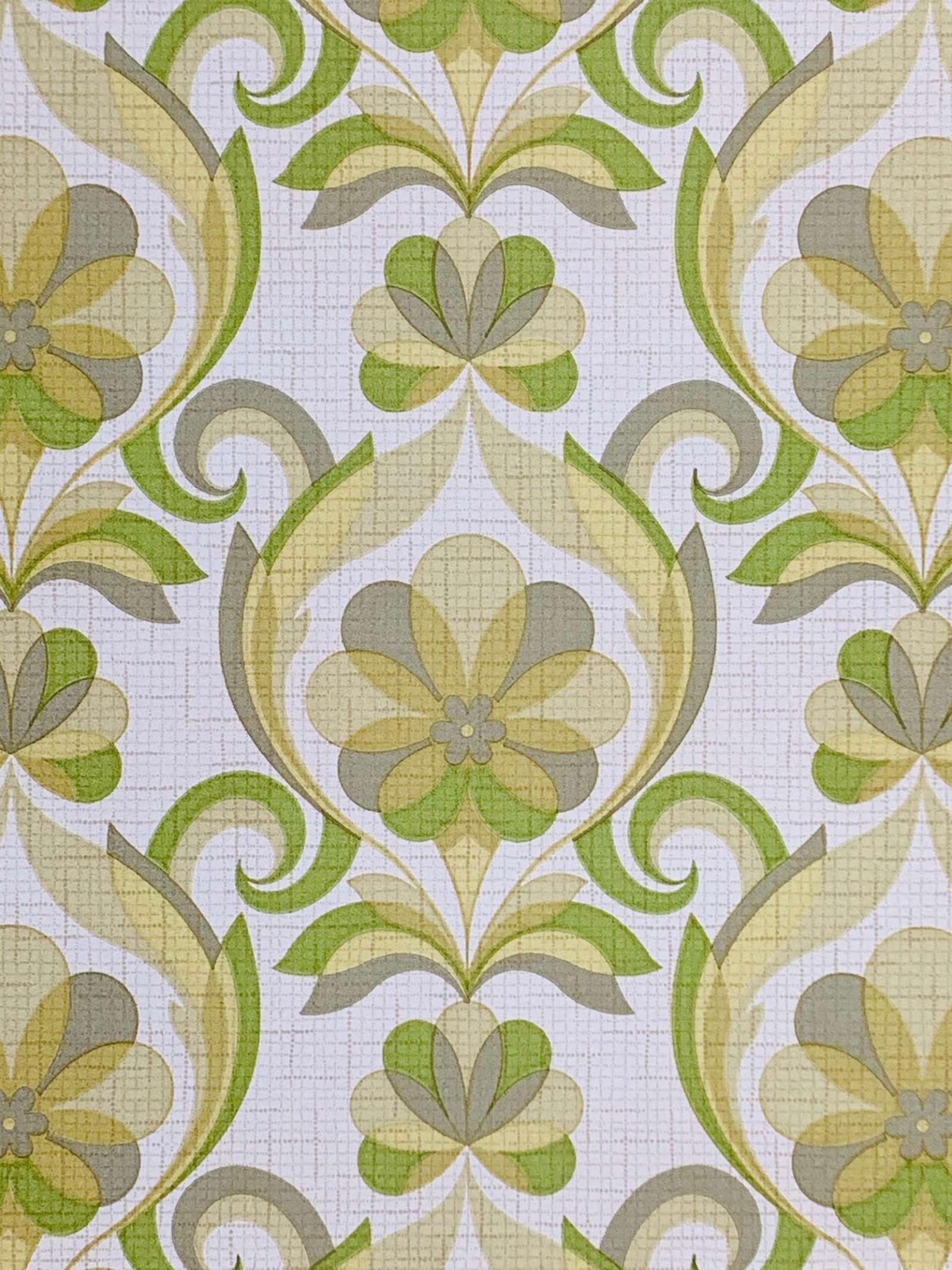 Vintage Wallpaper Shop. Vintage Green Floral Wallpaper