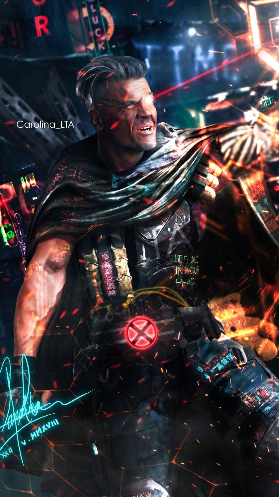 Cable Deadpool Art iPhone Wallpaper. Deadpool art, Marvel wallpaper, Marvel comics wallpaper